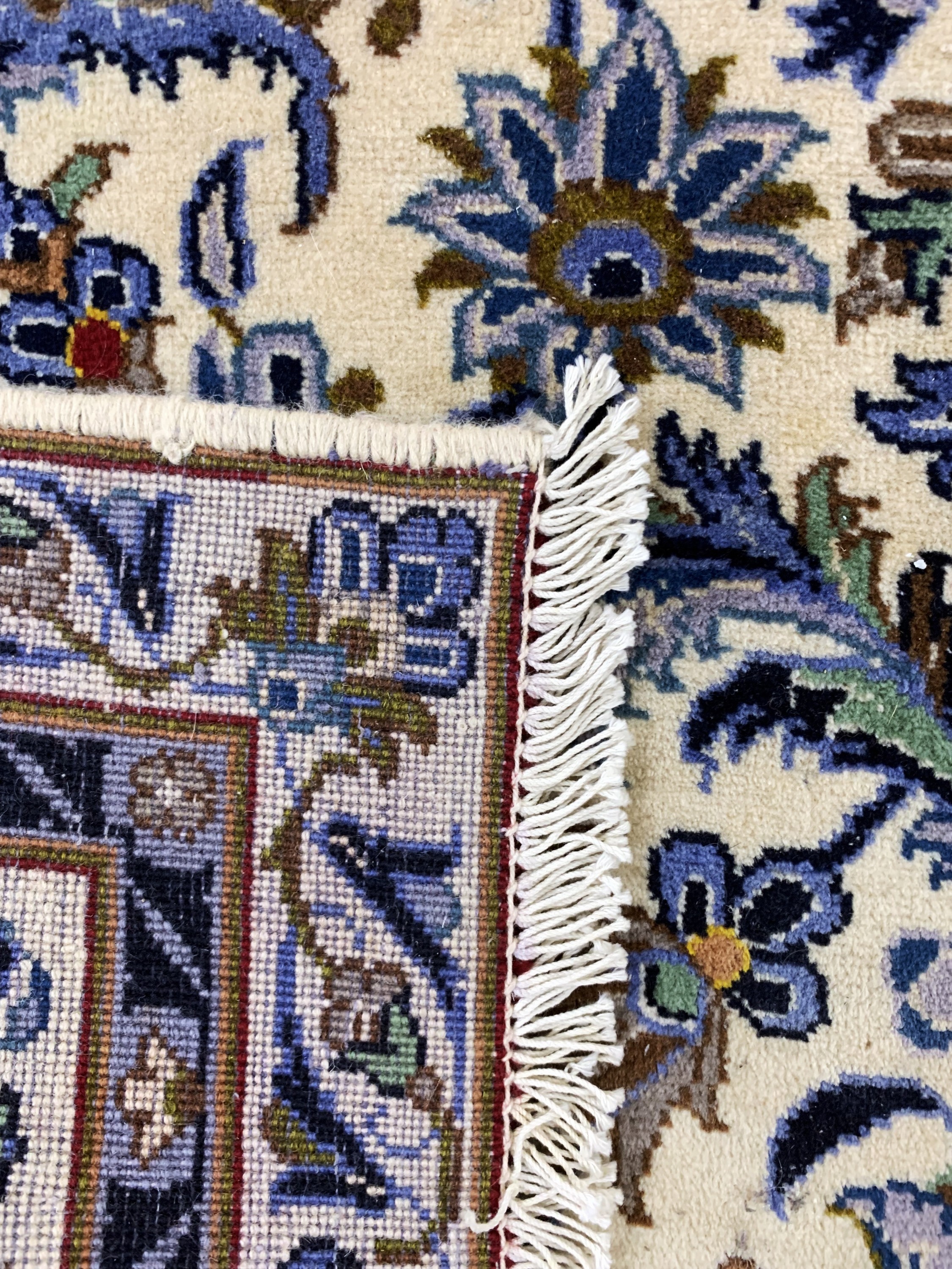 Detail f: Keschan Kork, Persien, Ende 20.Jhd, Korkwolle auf Baumwolle, ca. 275 x 140 cm, EHZ: 2(restauriert).