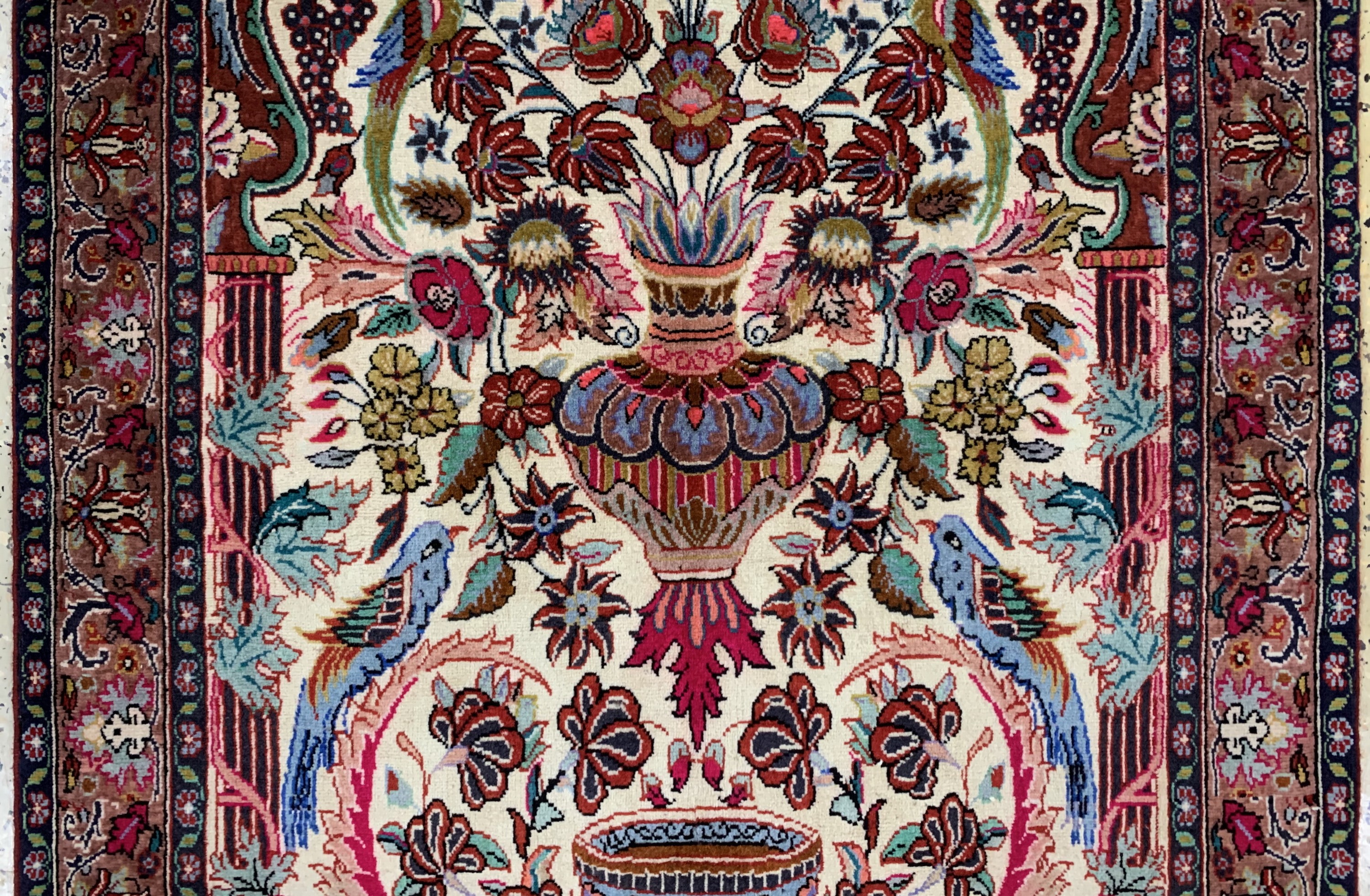 Detail b: Bidjar fein, Persien, Ende 20.Jhd, Wolle auf Baumwolle, ca. 152 x 92 cm, gereinigt, EHZ:(nahezu neuwertig)