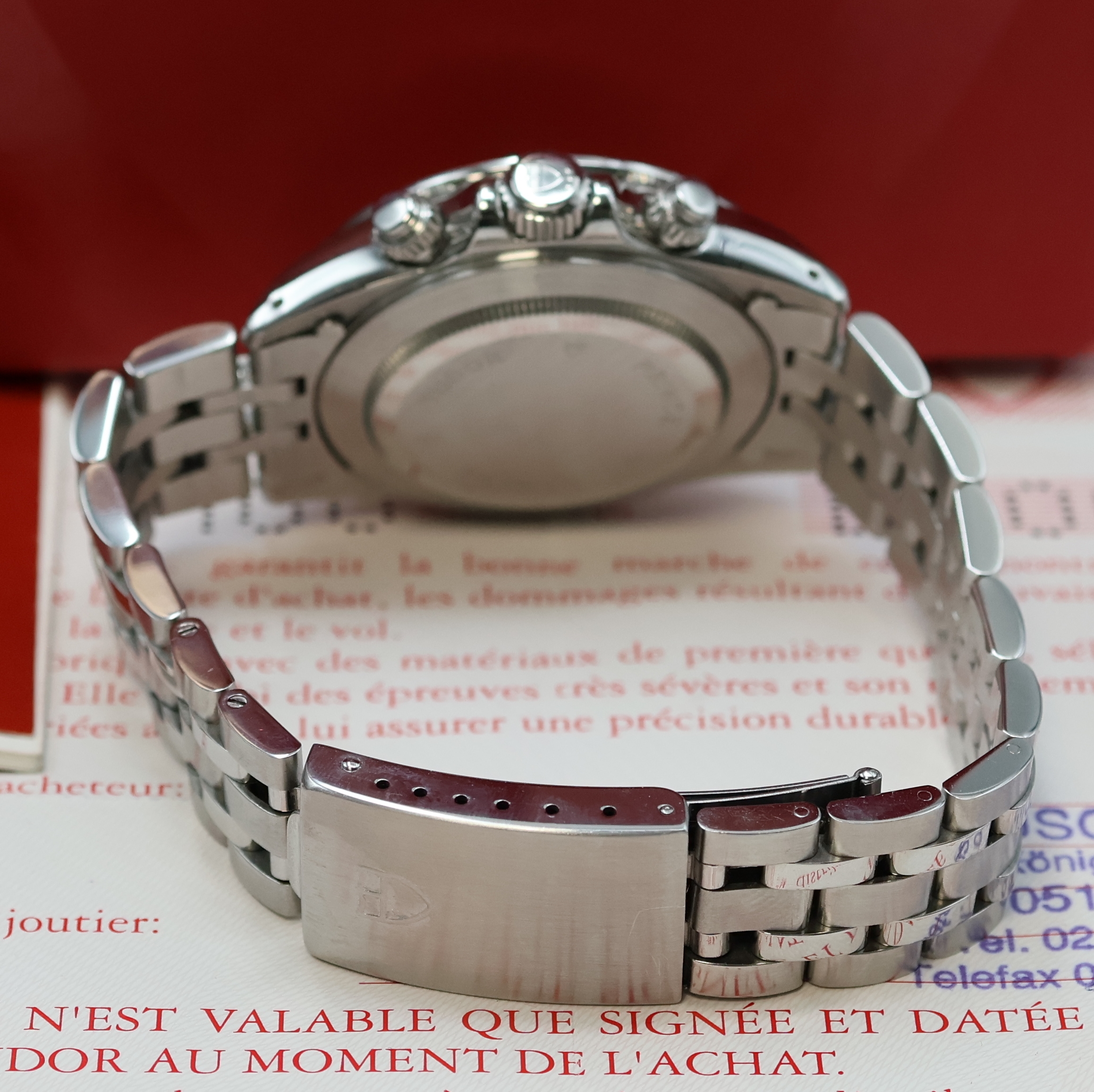 Detail b: TUDOR Armbandchronograph Prince Date Chrono Time Referenz 79280, Automatik, Edelstahlgeh. inkl. orig. Gliederband m. Faltschl., Boden, Krone und ...