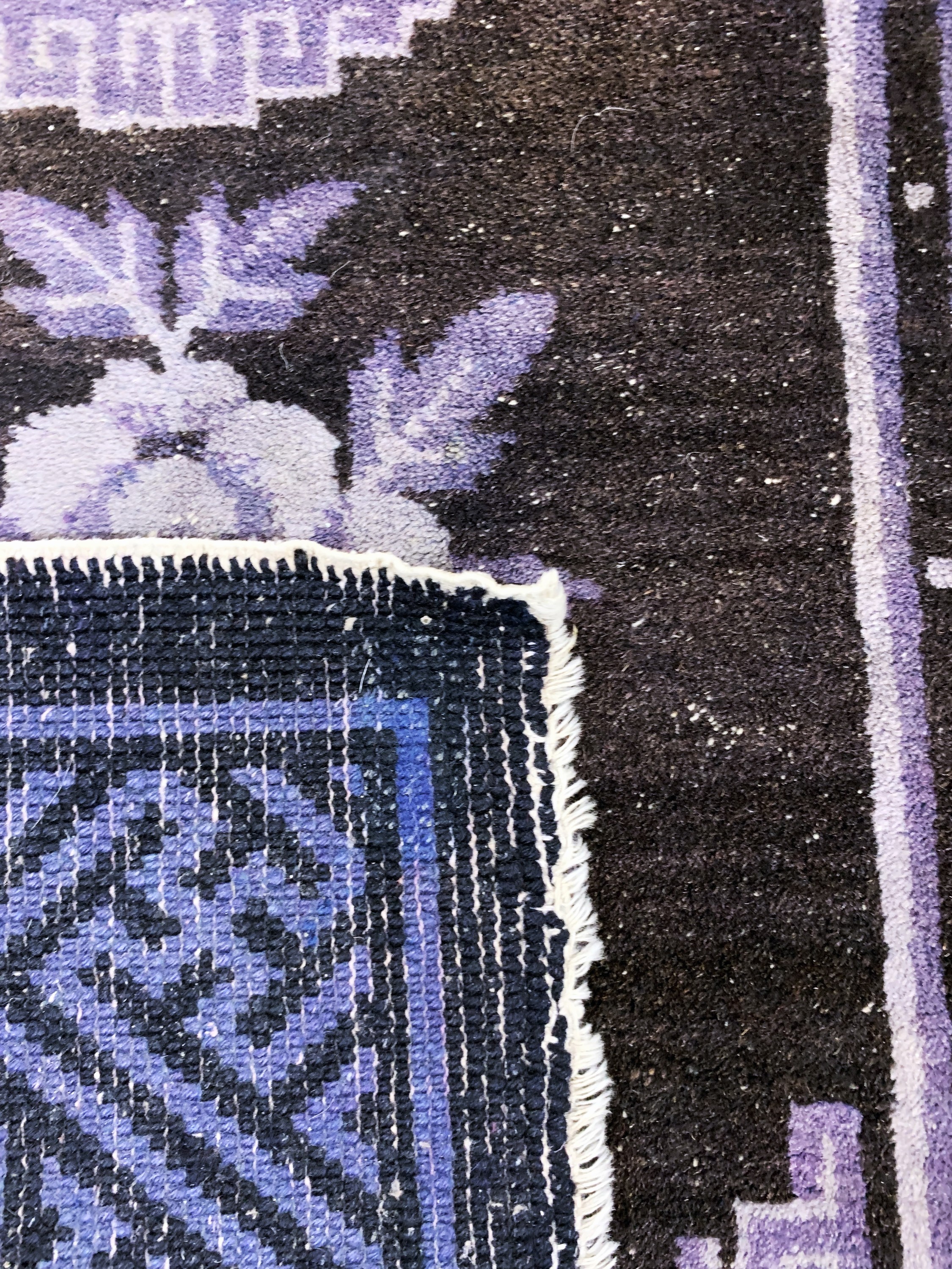 Detail h: Konvolut 2 Pao Tow antik, China, um 1900, Wolle auf Baumwolle, ca. 132 x 70 cm & ca. 115 x 60 cm, EHZ: 3(restauriert).