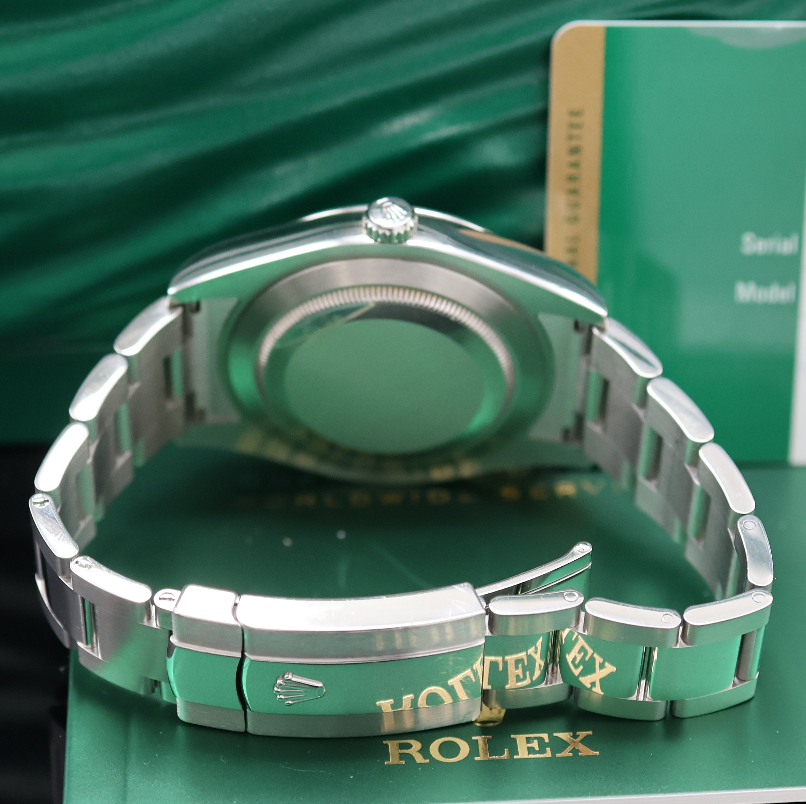 Detail b: ROLEX Herrenarmbanduhr Datejust II Referenz 116300, Automatik, Edelstahlgeh. inkl. Oysterband m. Faltschl., Boden und Krone verschr., ab Herst. ...