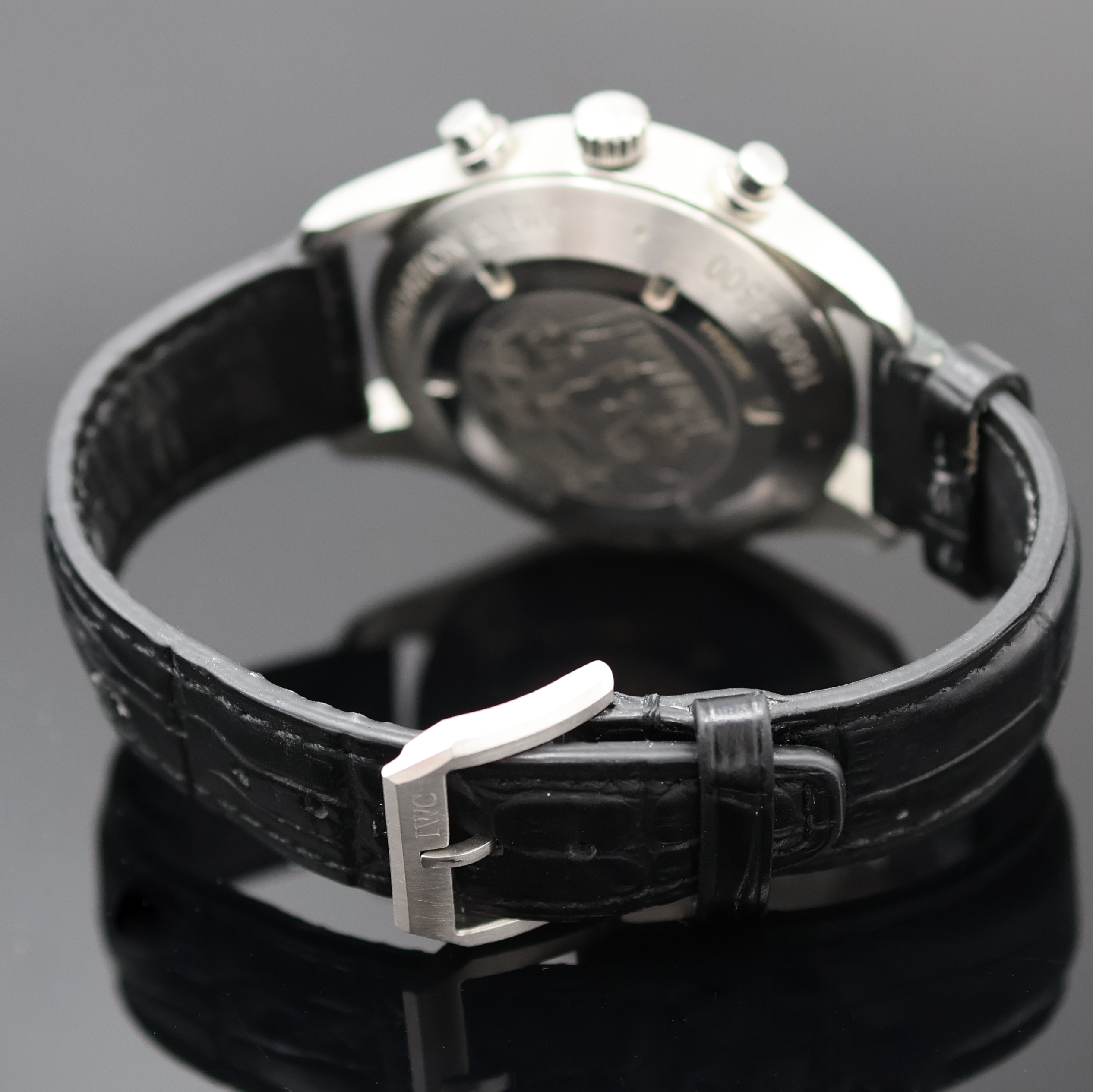 Detail b: IWC seltener Armbandchronograph Spitfire Laureus Sport for Good Foundation Referenz 3717, Automatik, Schweiz um 2007, ausverkauftes, auf weltweit ...