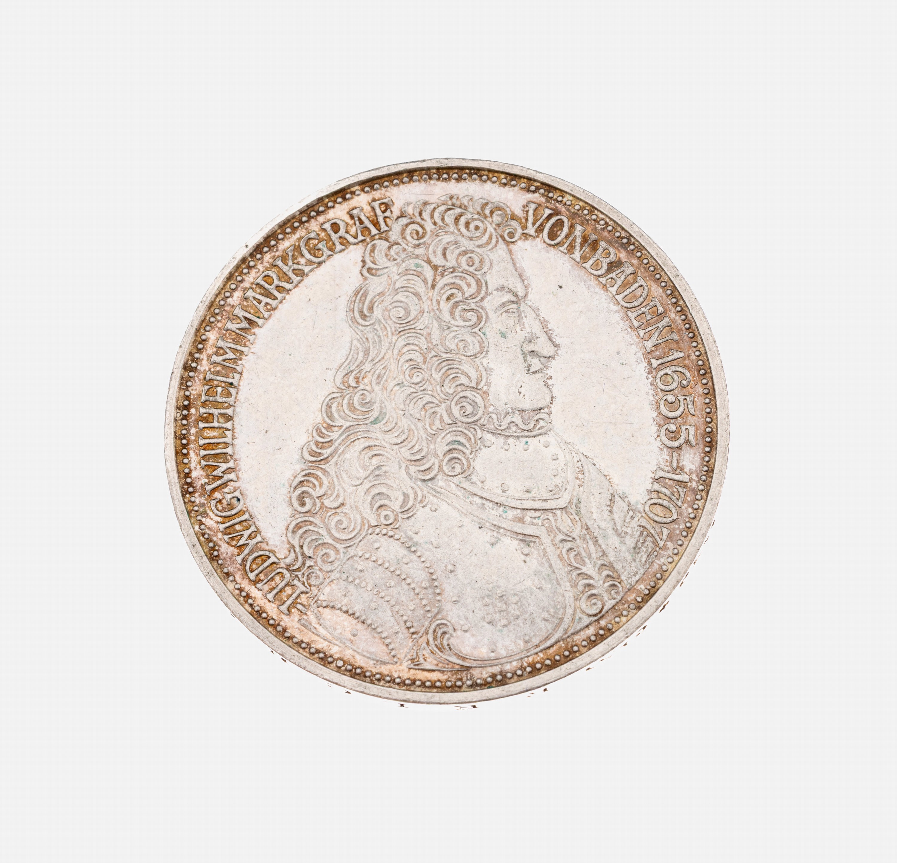 5 Mark Silbermünze, Deutschland 1955, Markgraf von Baden