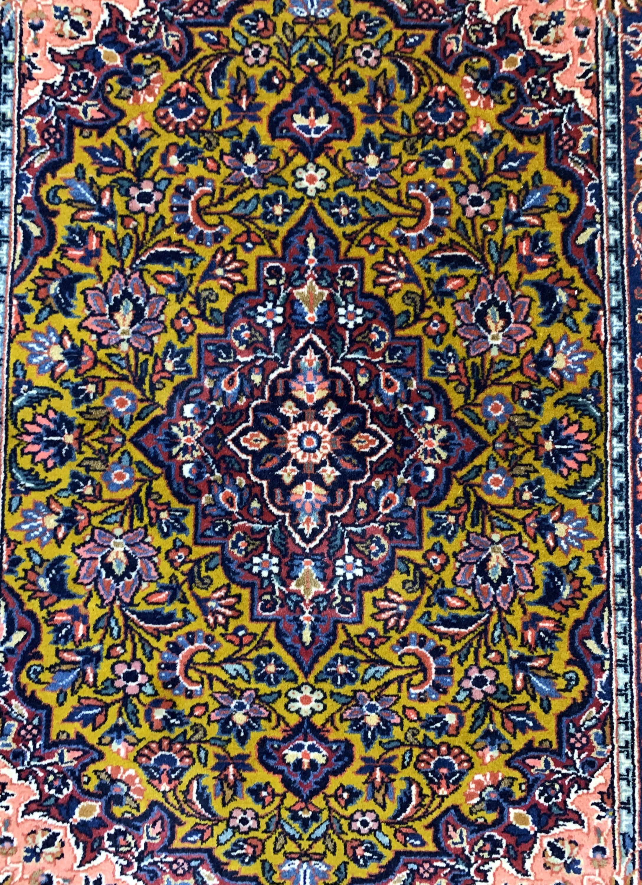 Detail d: Ein Paar Keschan Kork, Persien, Anfang 20.Jhd, Korkwolle auf Baumwolle, ca. 90 x 64 cm, gereinigt, EHZ: 1-2