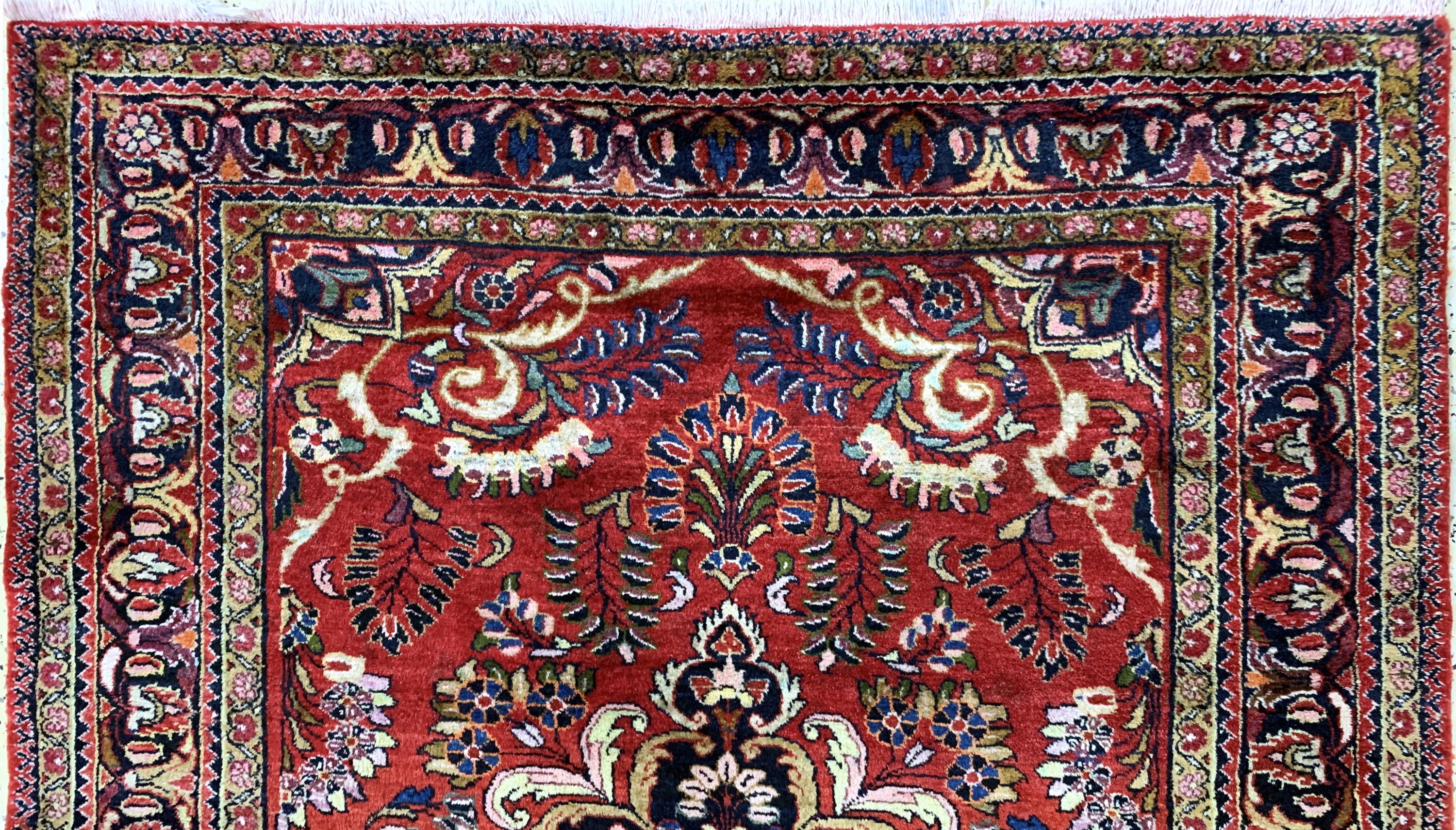 Detail a: Lilian alt, Persien, Mitte 20.Jhd, Wolle auf Baumwolle, ca. 210 x 162 cm, gereinigt, EHZ: 1-2