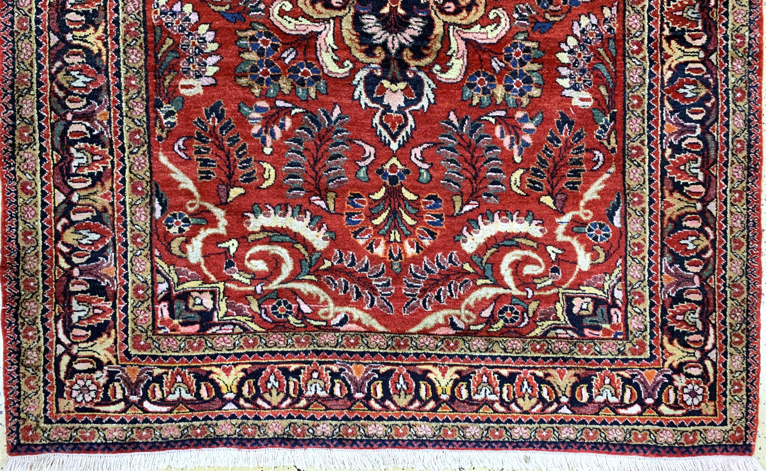 Detail c: Lilian alt, Persien, Mitte 20.Jhd, Wolle auf Baumwolle, ca. 210 x 162 cm, gereinigt, EHZ: 1-2