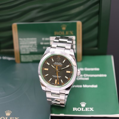 Image 26948166 - ROLEX Herrenarmbanduhr Oyster Perpetual Milgauss Referenz 116400GV, Automatik, V- Serie, ...