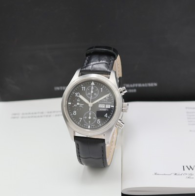 Image 26948169 - IWC Herrenarmbanduhr "Der Fliegerchronograph" Referenz 3706, Schweiz um 1997, ...