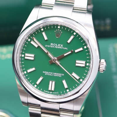 26948181a - ROLEX Herrenarmbanduhr Oyster Perpetual 41 Referenz 124300, Automatik, Chronometer der ...