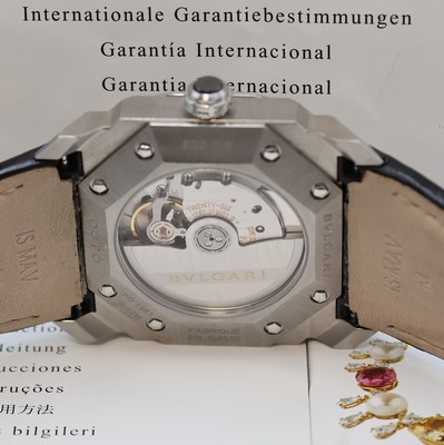 26948182d - BULGARI Octo Herrenarmbanduhr Referenz BGO 38 S, Automatik, Edelstahlgeh. inkl. orig. ...