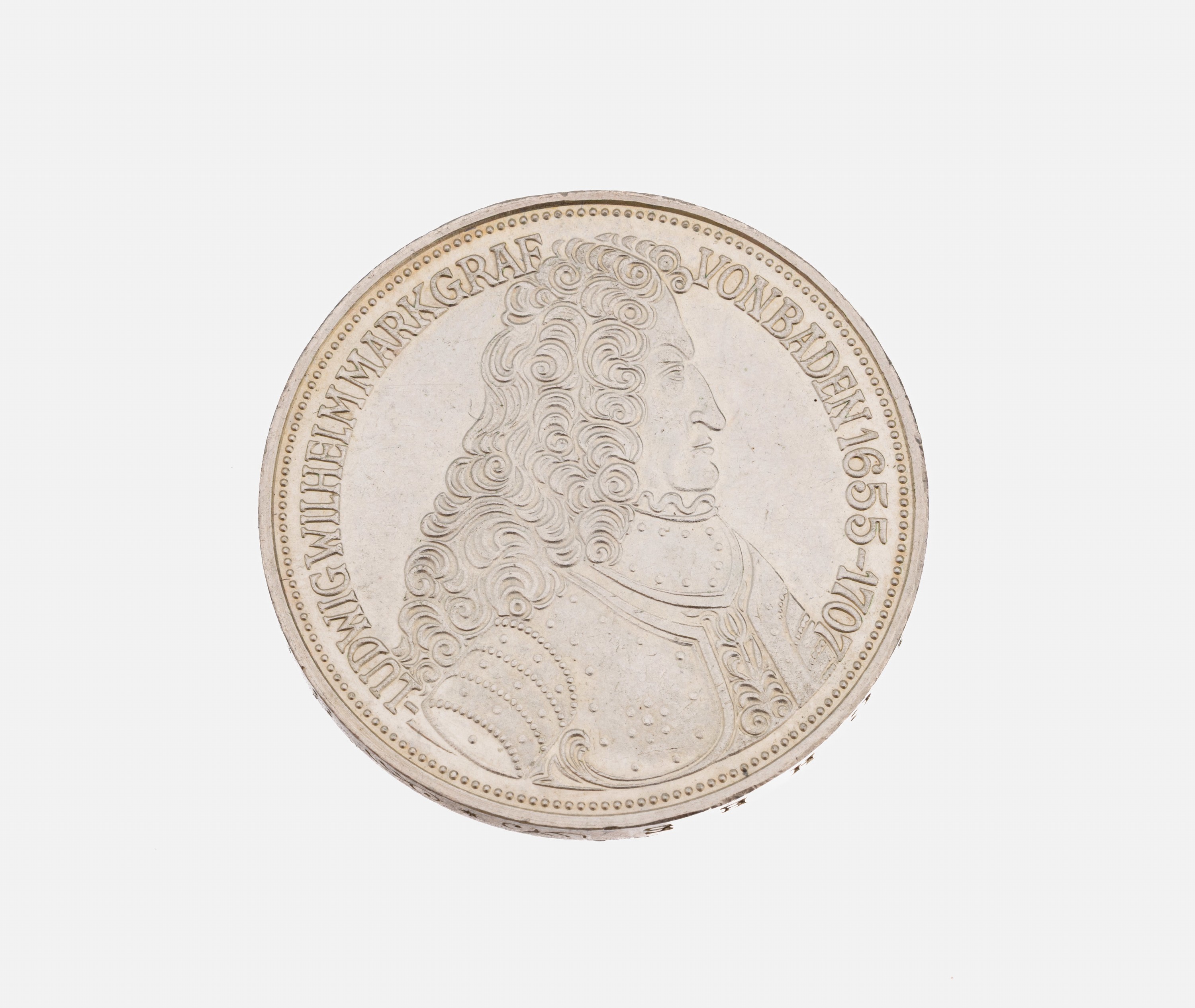5 Mark Silbermünze, Deutschland, 1955, Markgraf von Baden