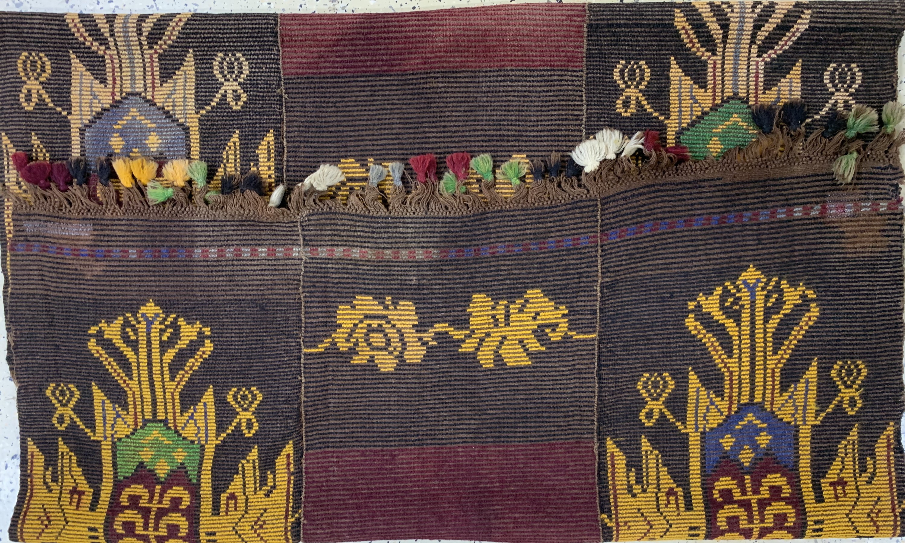 Detail e: Karakalpak"Wappenteppich", Uzbekistan, Mitte 20.Jhd, Wolle auf Wolle, ca. 202 x 142 cm, (mehrere Bahnen), EHZ: 2
