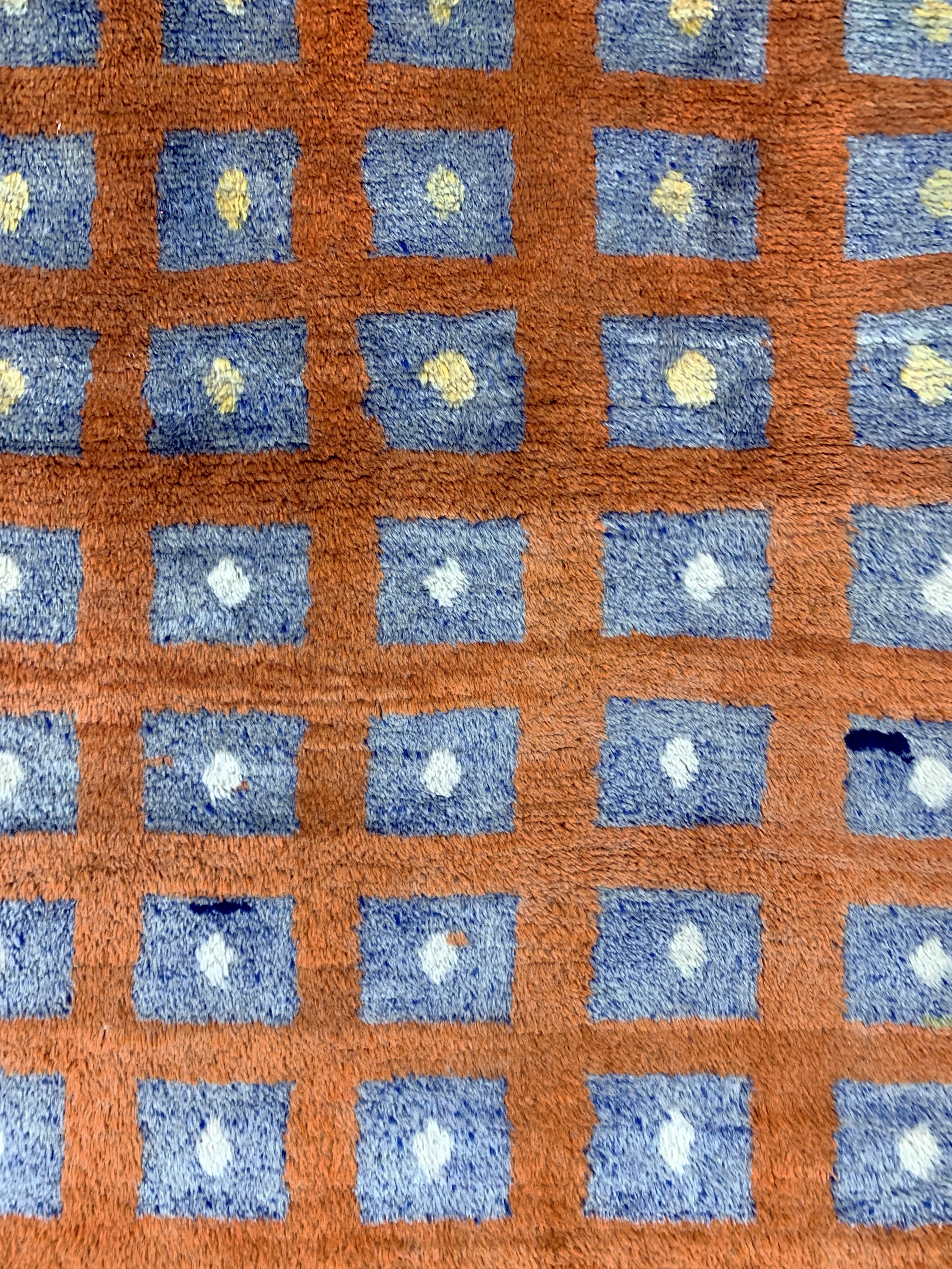 Detail b: Hirtenteppich alt, Türkei, Mitte 20.Jhd, Wolle auf Wolle, ca. 165 x 110 cm, EHZ: 1-2(kleine restaurierungen).