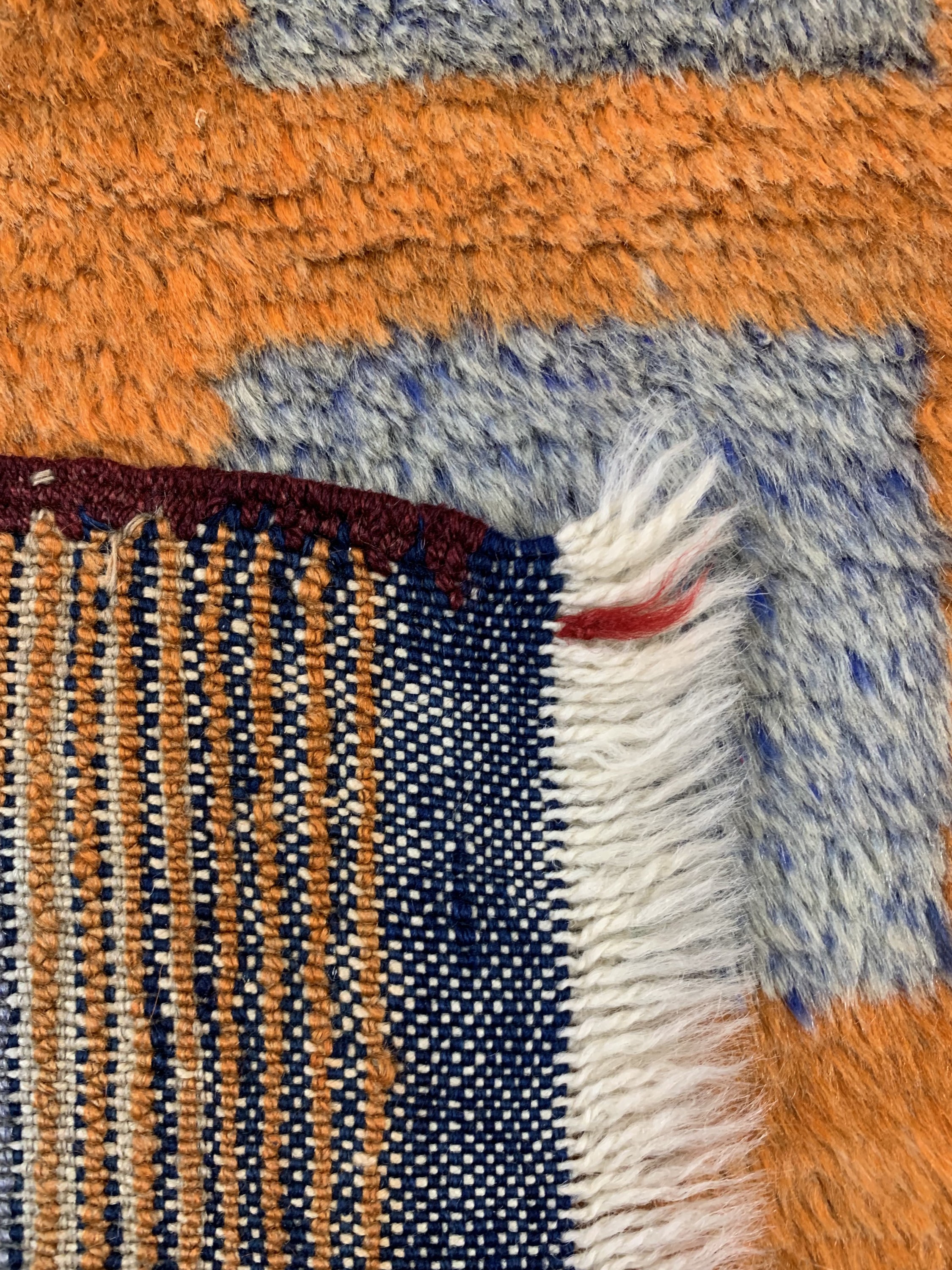 Detail e: Hirtenteppich alt, Türkei, Mitte 20.Jhd, Wolle auf Wolle, ca. 165 x 110 cm, EHZ: 1-2(kleine restaurierungen).