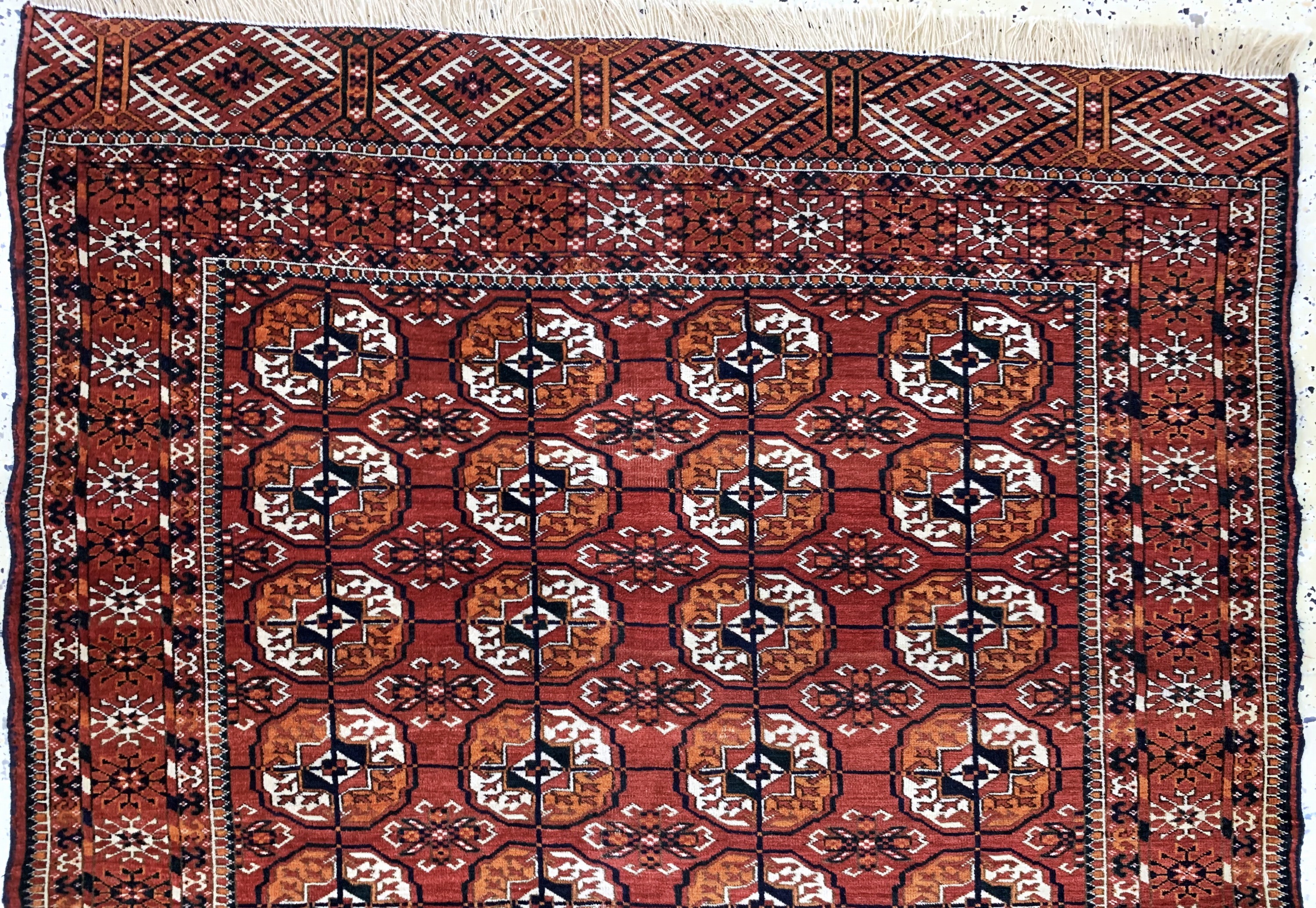 Detail a: Buchara alt, Rußland, Mitte 20.Jhd, Wolle auf Wolle, ca. 165 x 126 cm, EHZ: 2
