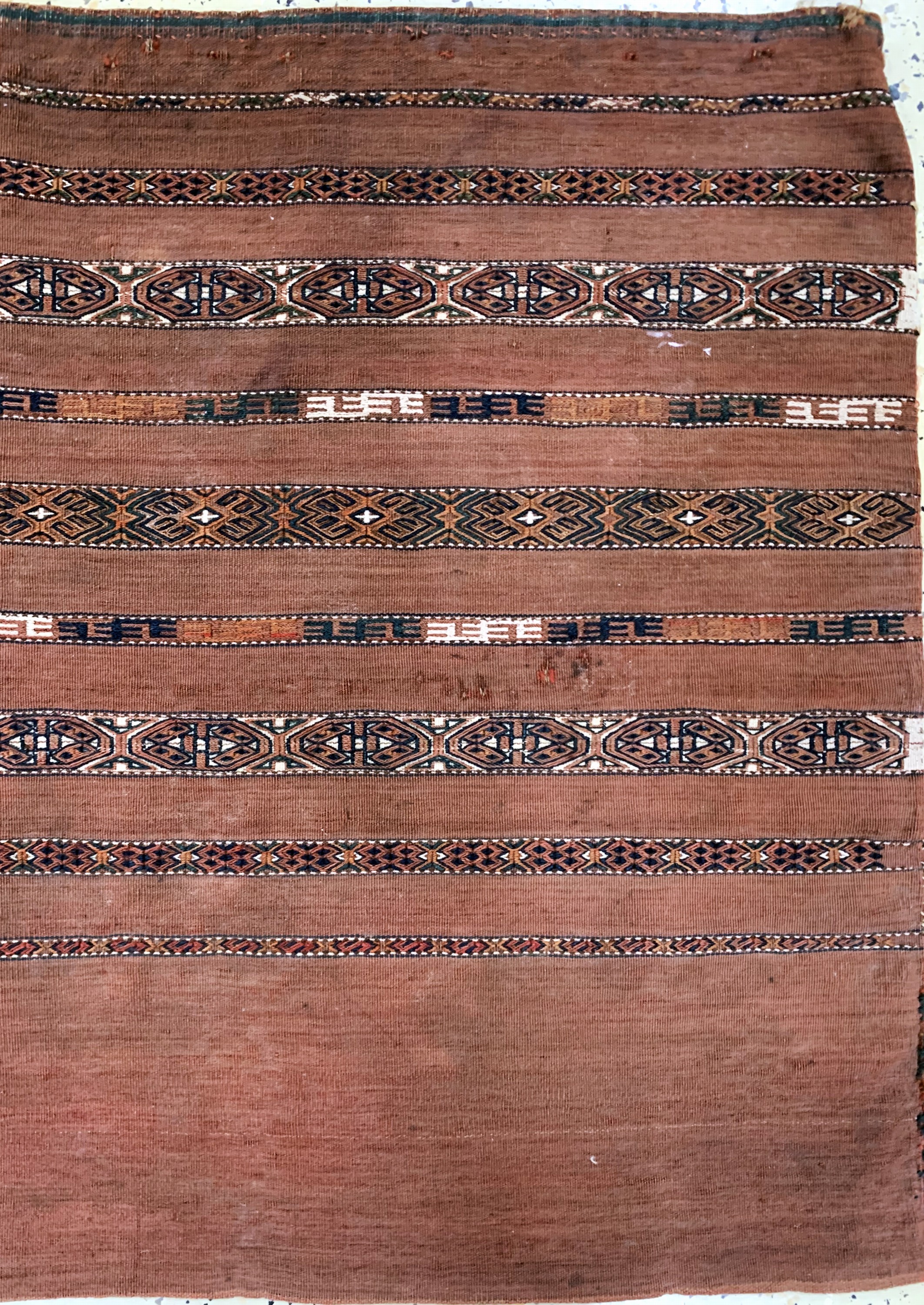 Detail d: 2 Lots AK-Tschowal antik, Turkmenistan, um 1900, Wolle auf Wolle, ca. 120 x 80 cm, EHZ: 3