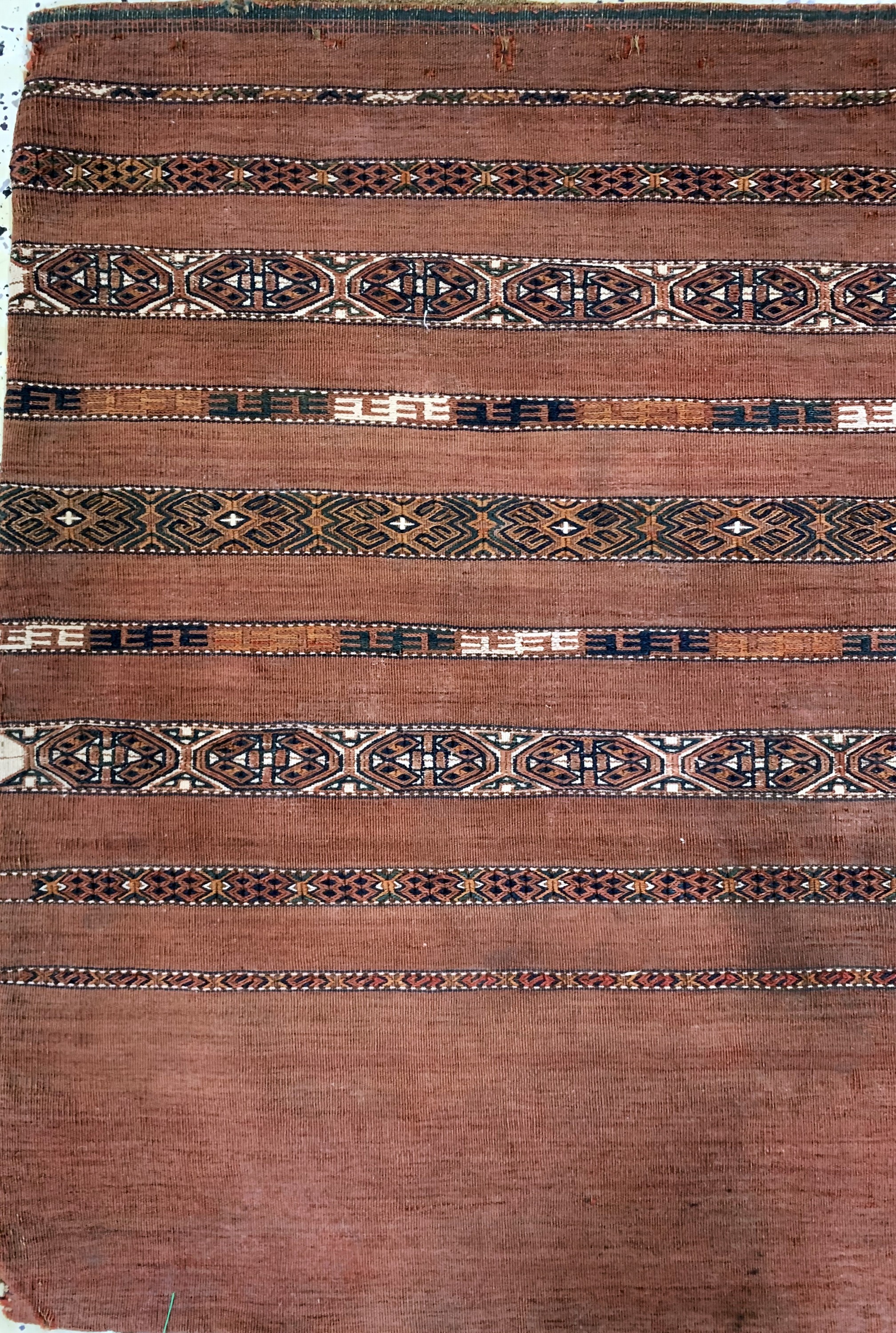 Detail e: 2 Lots AK-Tschowal antik, Turkmenistan, um 1900, Wolle auf Wolle, ca. 120 x 80 cm, EHZ: 3