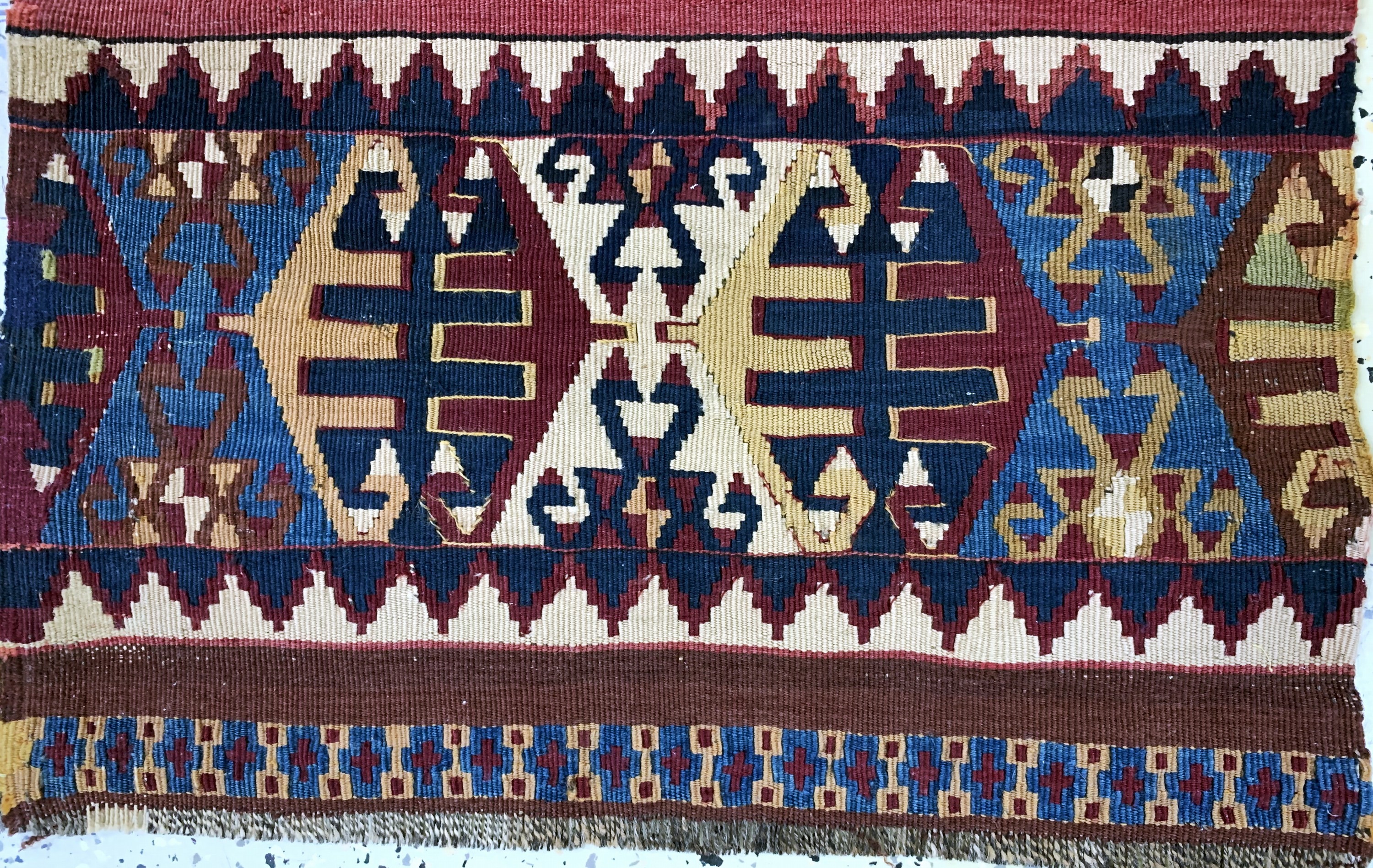 Detail e: Konvolut aus Tschowal & Schahsawan , Turkmenistan & Persien, ca. 110 x 60 cm, & ca.80 x 62 cm, EHZ: 2