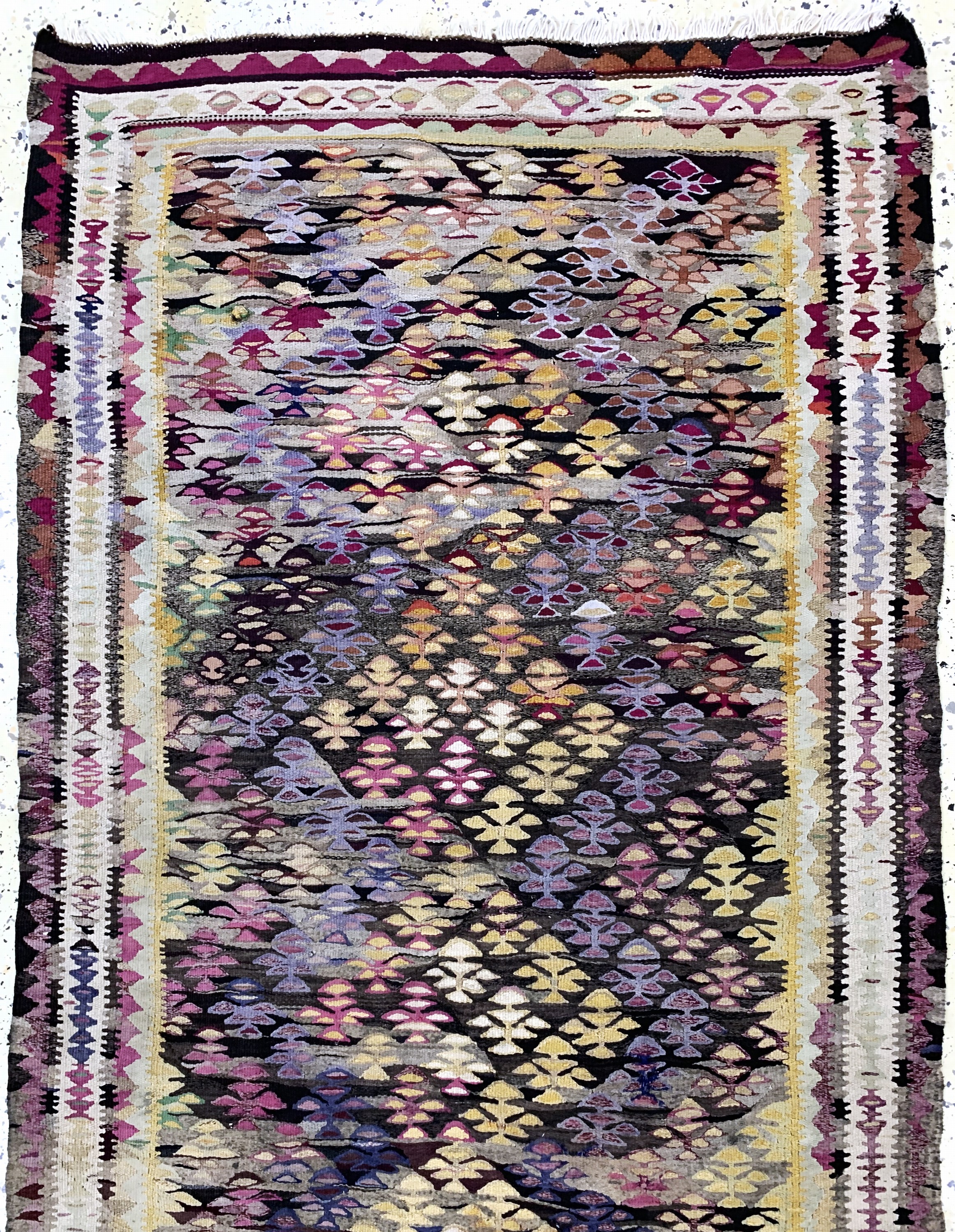 Detail a: Bidjar Kelim, Persien, Anfang 20.Jhd, Wolleauf Baumwolle, ca. 265 x 95 cm, EHZ: 2