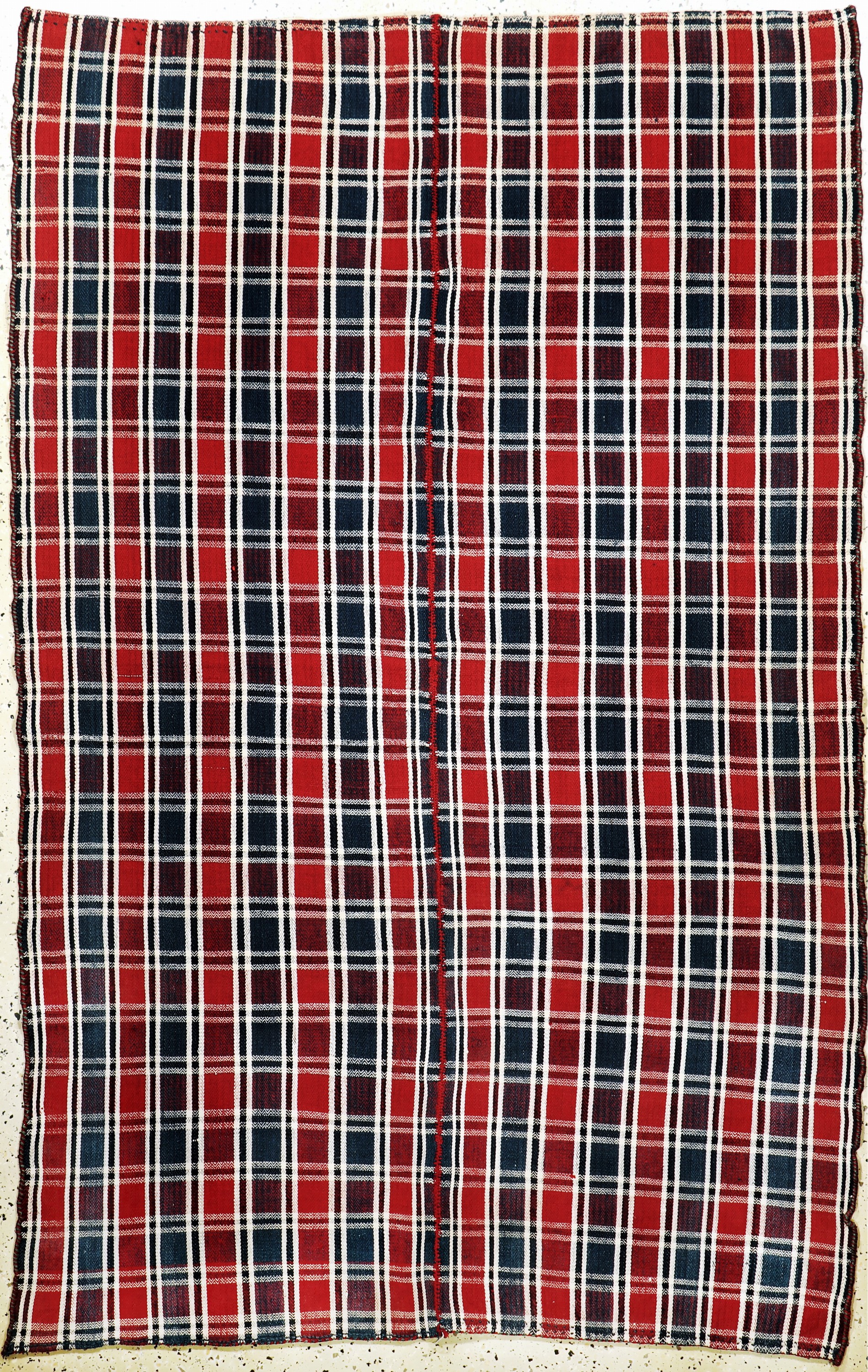 Djajim"Nomaden-Decke", Persien, Anfang 20.Jhd, Wolle auf Wolle, ca. 230 x 150 cm, (2 Bahnig), EHZ: 1-2