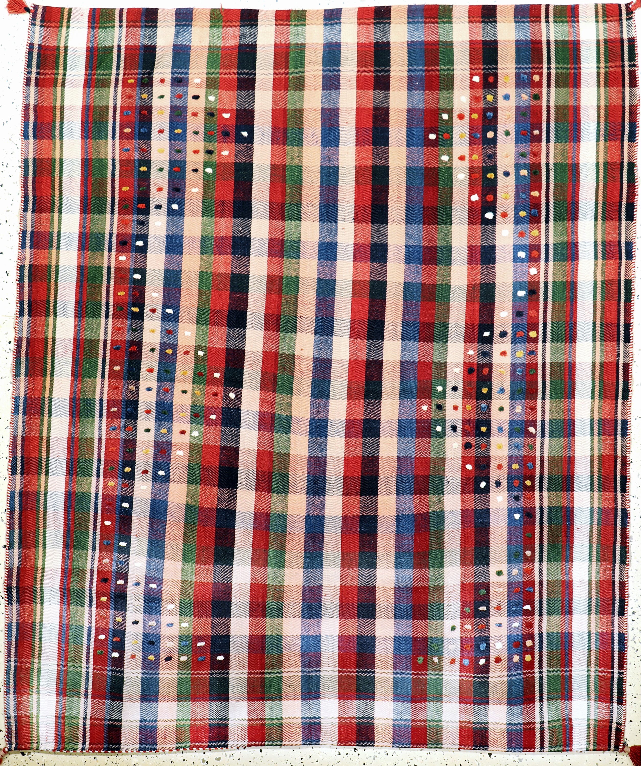 Djajim"Nomaden-Decke", Persien, Anfang 20.Jhd, Wolle auf Wolle, ca. 220 x 183 cm, (2 Bahnig), EHZ: 1-2