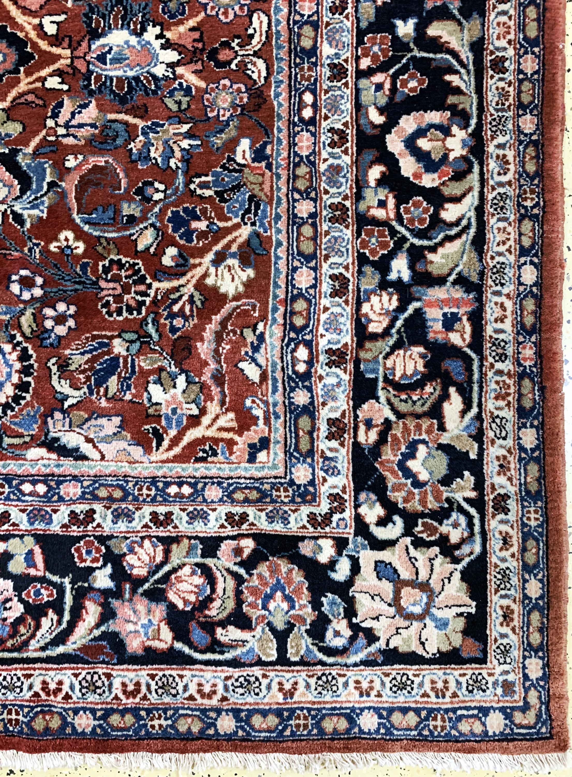Detail a: Sarogh Mahal alt, Persien, Mitte 20.Jhd, Wolle auf Baumwolle, ca. 364 x 280 cm, EHZ: 2