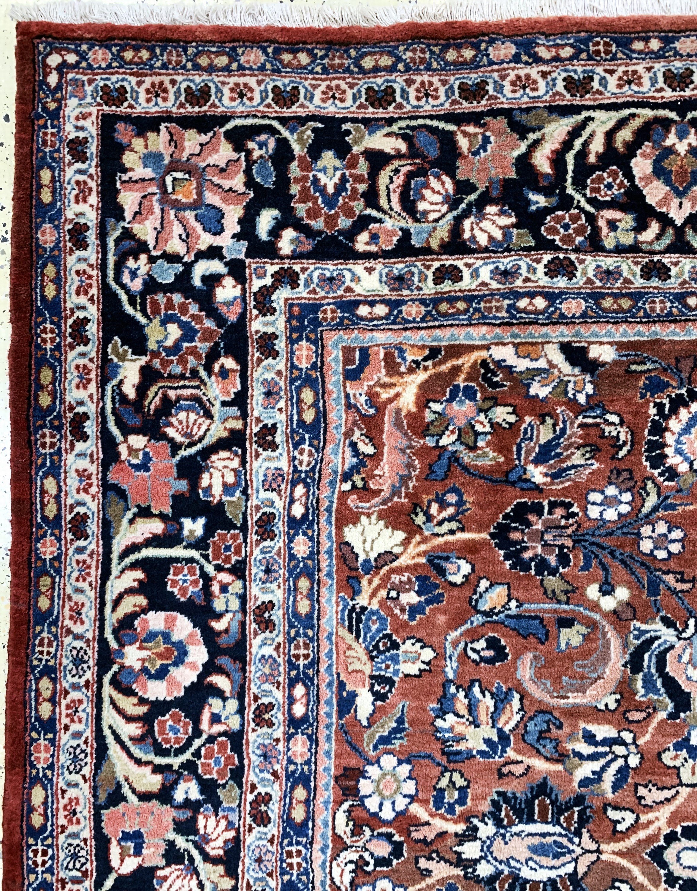 Detail d: Sarogh Mahal alt, Persien, Mitte 20.Jhd, Wolle auf Baumwolle, ca. 364 x 280 cm, EHZ: 2