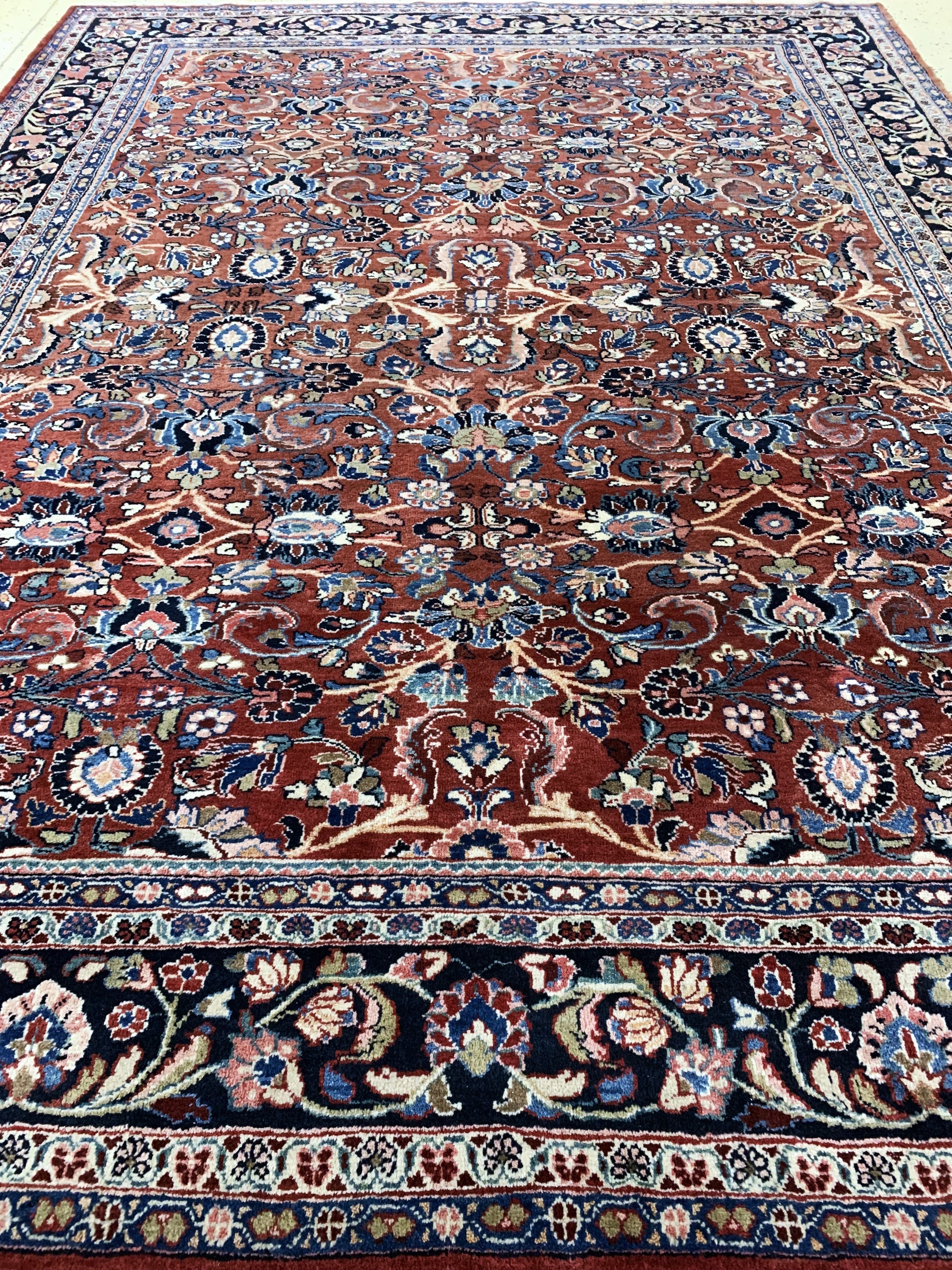 Detail g: Sarogh Mahal alt, Persien, Mitte 20.Jhd, Wolle auf Baumwolle, ca. 364 x 280 cm, EHZ: 2