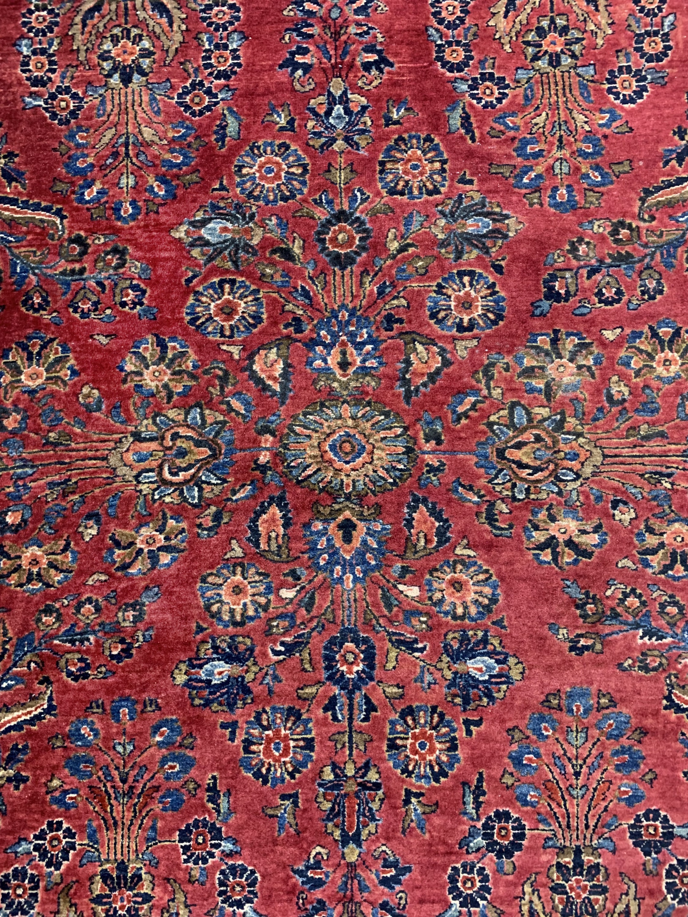 Detail c: Us Re-Import Sarogh, Persien, Anfang 20.Jhd, Wolle auf Baumwolle, ca. 380 x 275 cm,EHZ: 3