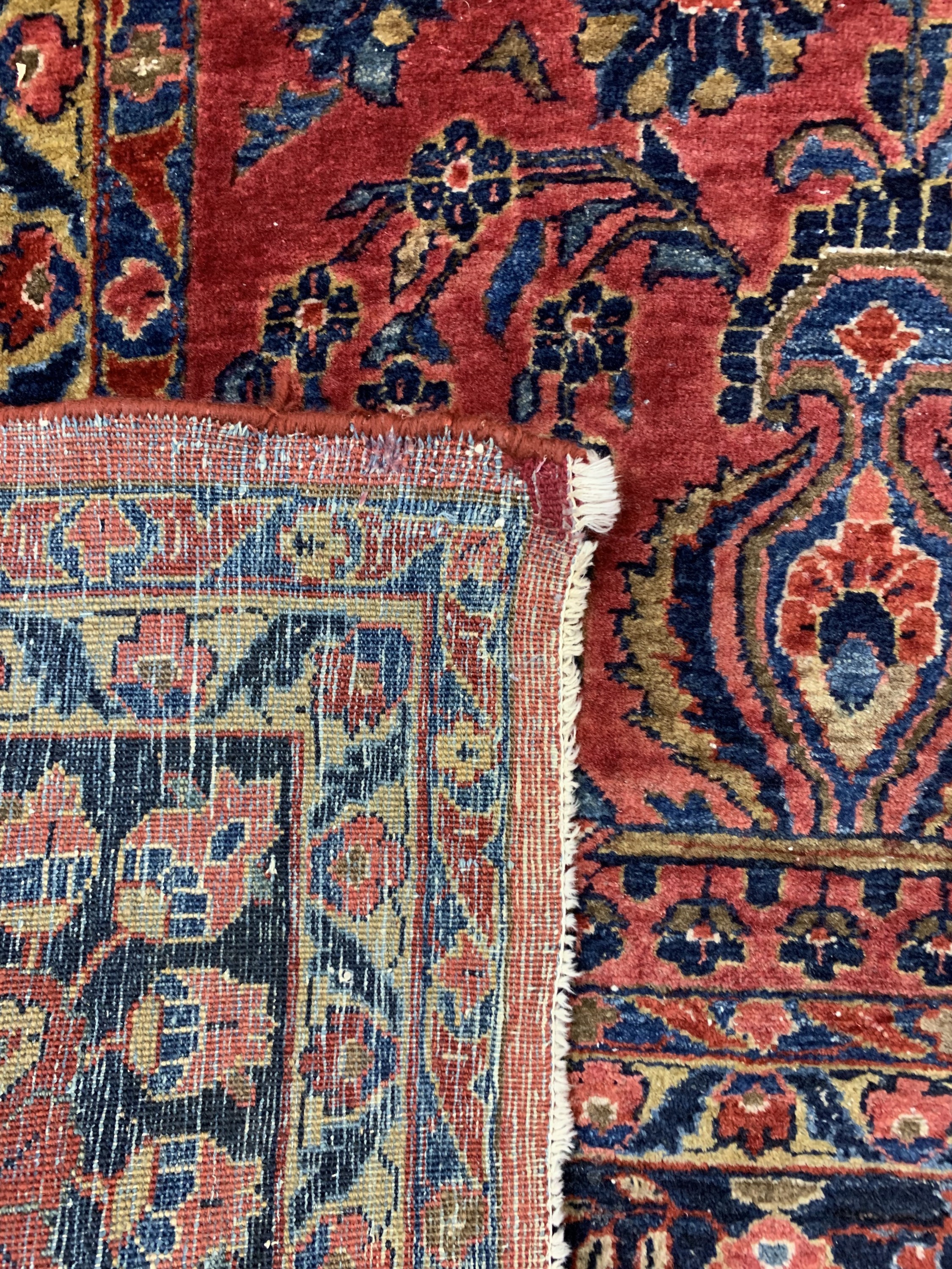 Detail h: Us Re-Import Sarogh, Persien, Anfang 20.Jhd, Wolle auf Baumwolle, ca. 380 x 275 cm,EHZ: 3
