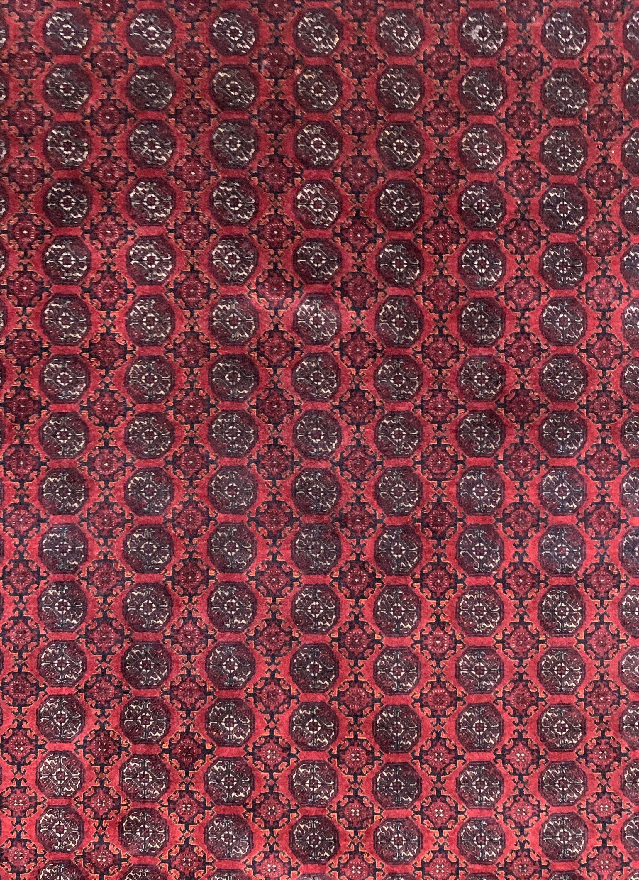 Detail b: Khalmohammadi fein, Afghanistan, Ende 20.Jhd, Korkwolle auf Wolle, ca. 200 x 130 cm,EHZ: 2