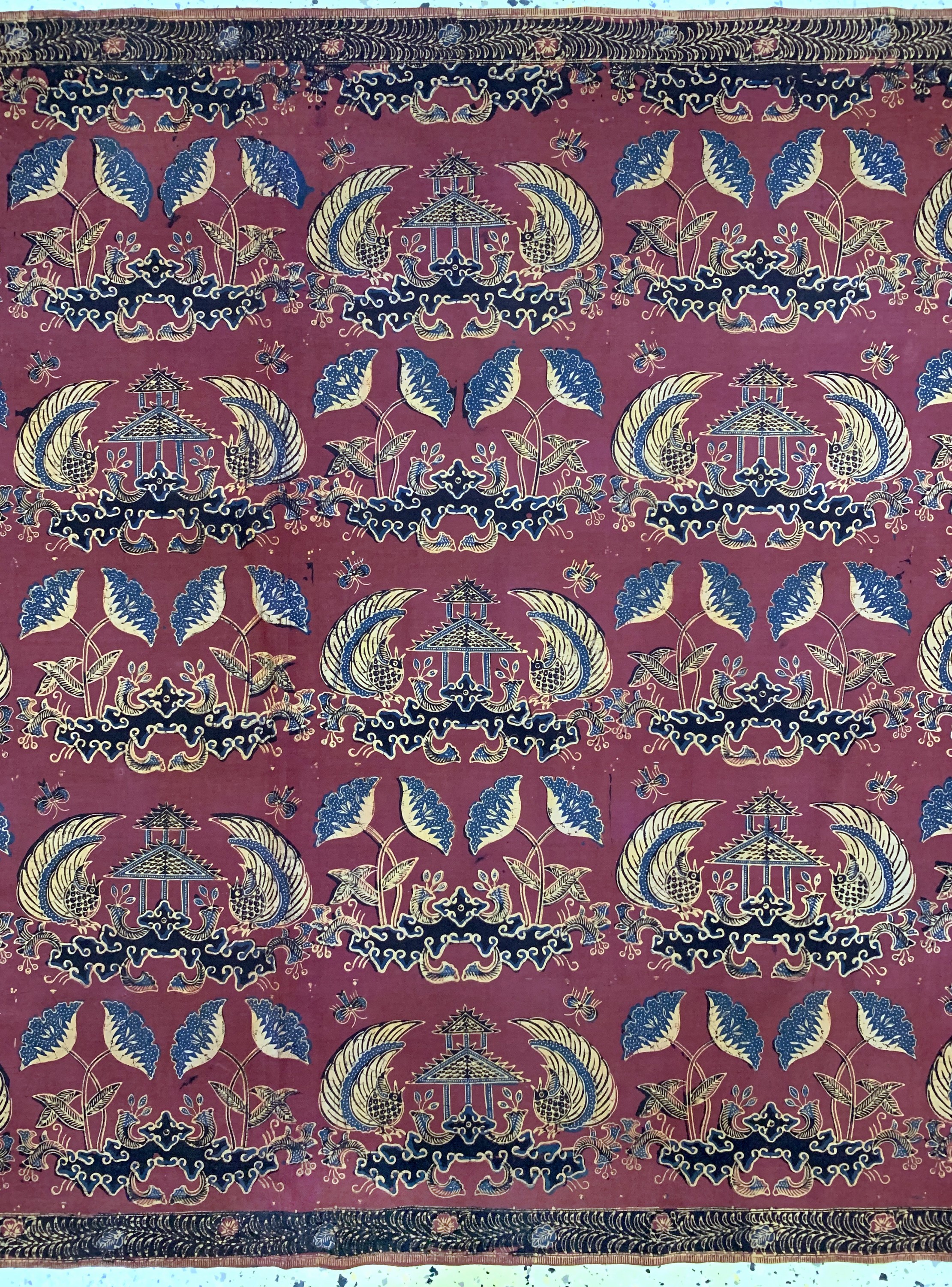 Detail b: Kain Panjang, Java Indonesien, Mitte 20.Jhd, Handgezeichnete Batik, ca. 230 x 104 cm, EHZ: 1-2