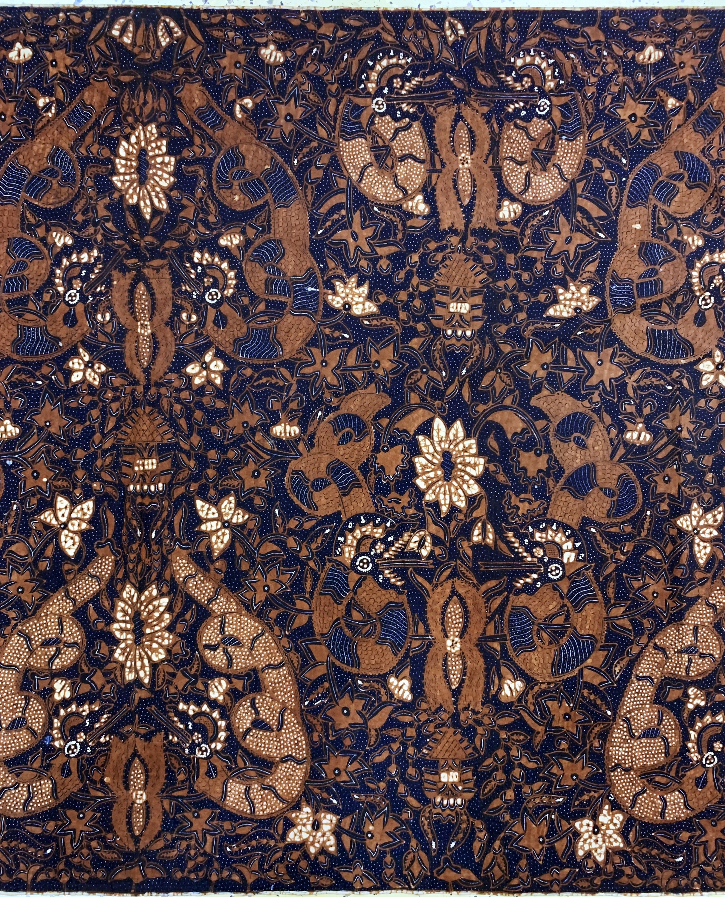 Detail b: Kain Panjang, Java Indonesien, Mitte 20.Jhd, Handgezeichnete Batik, ca. 250 x 104 cm, EHZ: 1-2