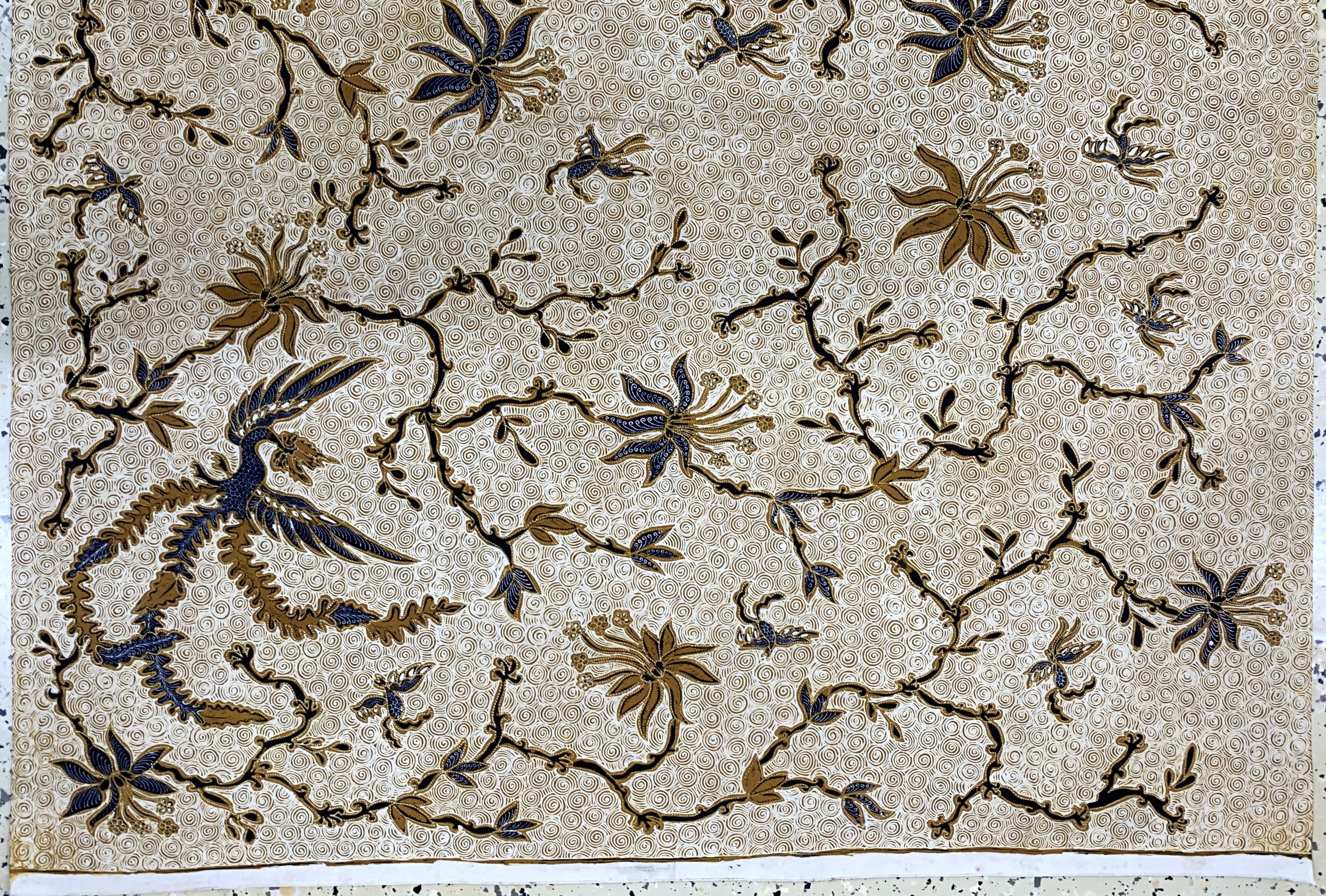 Detail c: Kain Panjang, Java Indonesien, Mitte 20.Jhd, Hendgezeichnete Batik, ca. 240 x 105 cm, EHZ: 1-2