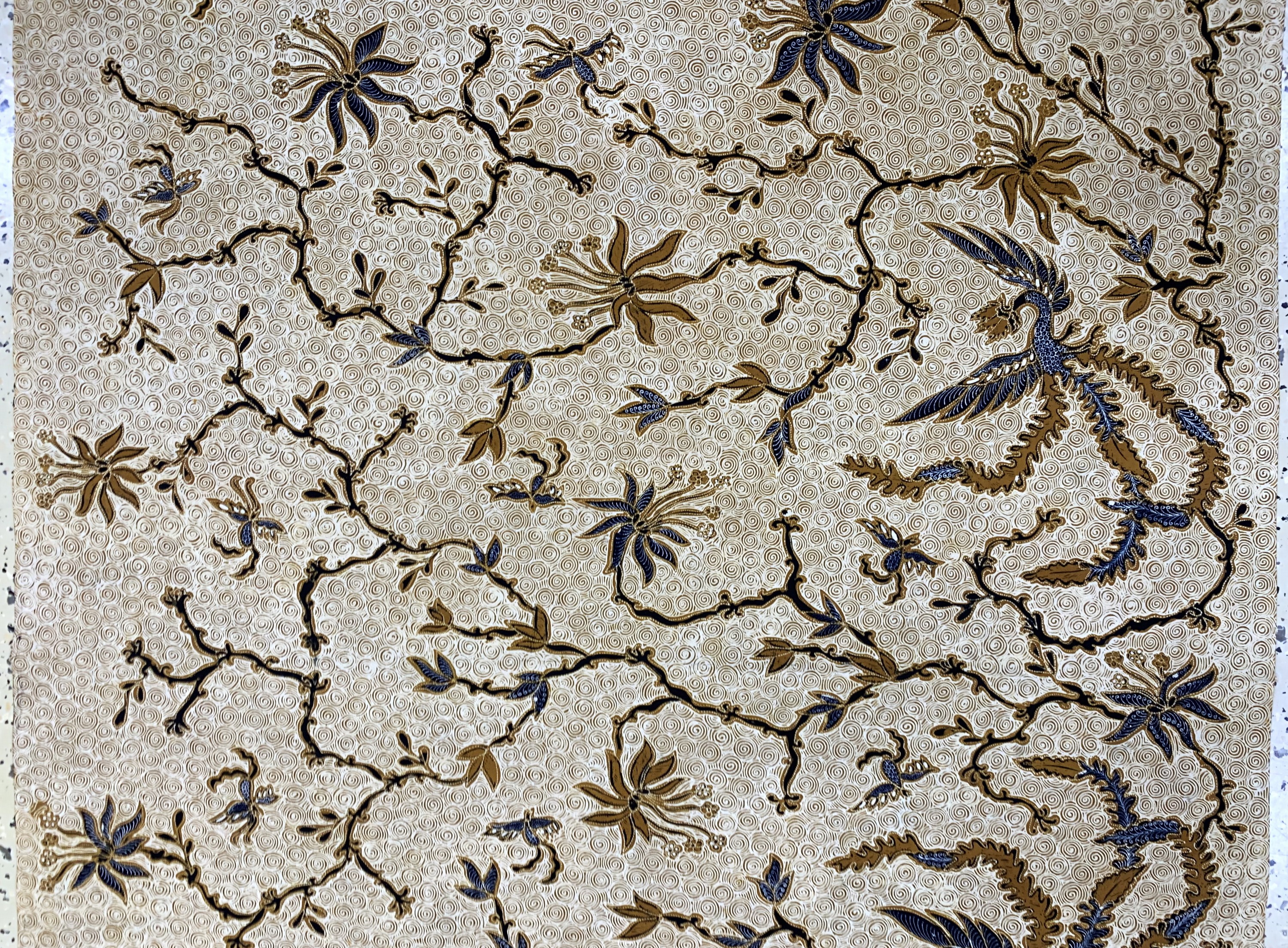 Detail d: Kain Panjang, Java Indonesien, Mitte 20.Jhd, Hendgezeichnete Batik, ca. 240 x 105 cm, EHZ: 1-2