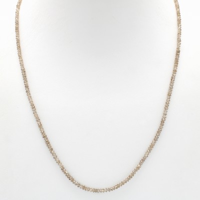 Image Diamantstrang, fac. Diam. braun (natur) zus.ca. 19,55 ct, L. ca. 42 cm Schätzpreis: ...
