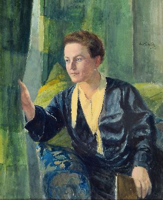 Image 26948504 - Rudolf Köselitz, 1861 - 1949 München, Porträt einer Frau aus dem Fenster ...