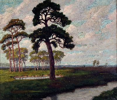 Image 26948536 - Albert Wachter, wohl Münchener Maler, 19./20. Jh., Sommerlandschaft mit ...