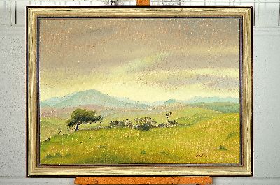 26948622k - Habicht, Walter Rollemann, 1906 Berlin - 1999 Darmstadt, Sommerlandschaft mit Blick ...