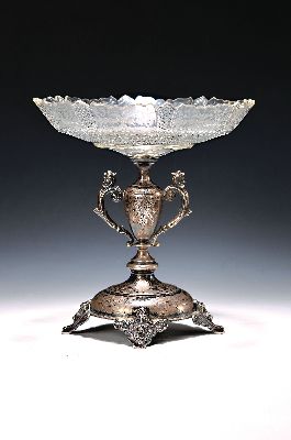 Image 26948630 - Tafelaufsatz, deutsch, 2. Hälfte 18. Jh., Silber, Fuß fein punziert und ...