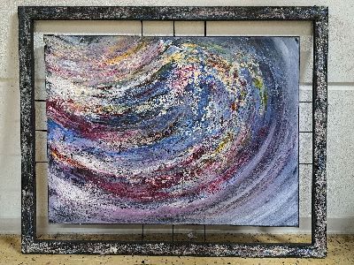 Image 26948687 - Gustav Armbrust, geb. 1951 Schwetzingen, ohne Titel, Acryl auf Lwd, rückseitig ...