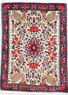 Image Rosenbidjar, Persien, Neuwertig, Wolle auf Baumwolle, ca. 101 x 75 cm Schätzpreis: ...