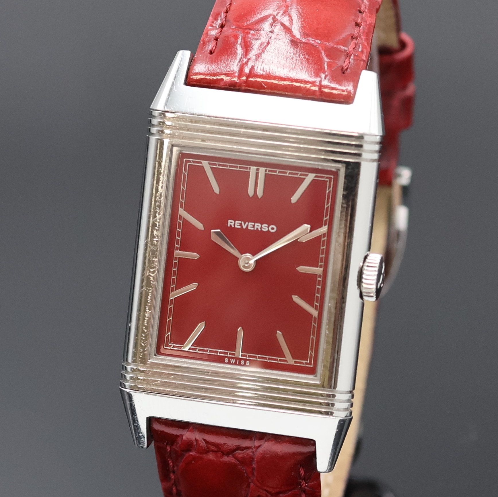 Detail a: Jaeger-LeCoultre seltene Armbanduhr Grand Reverso Ultra Thin "Tribute to 1931" Edition Spéciale Rouge Referenz Q278856J / 277.8.62, ...