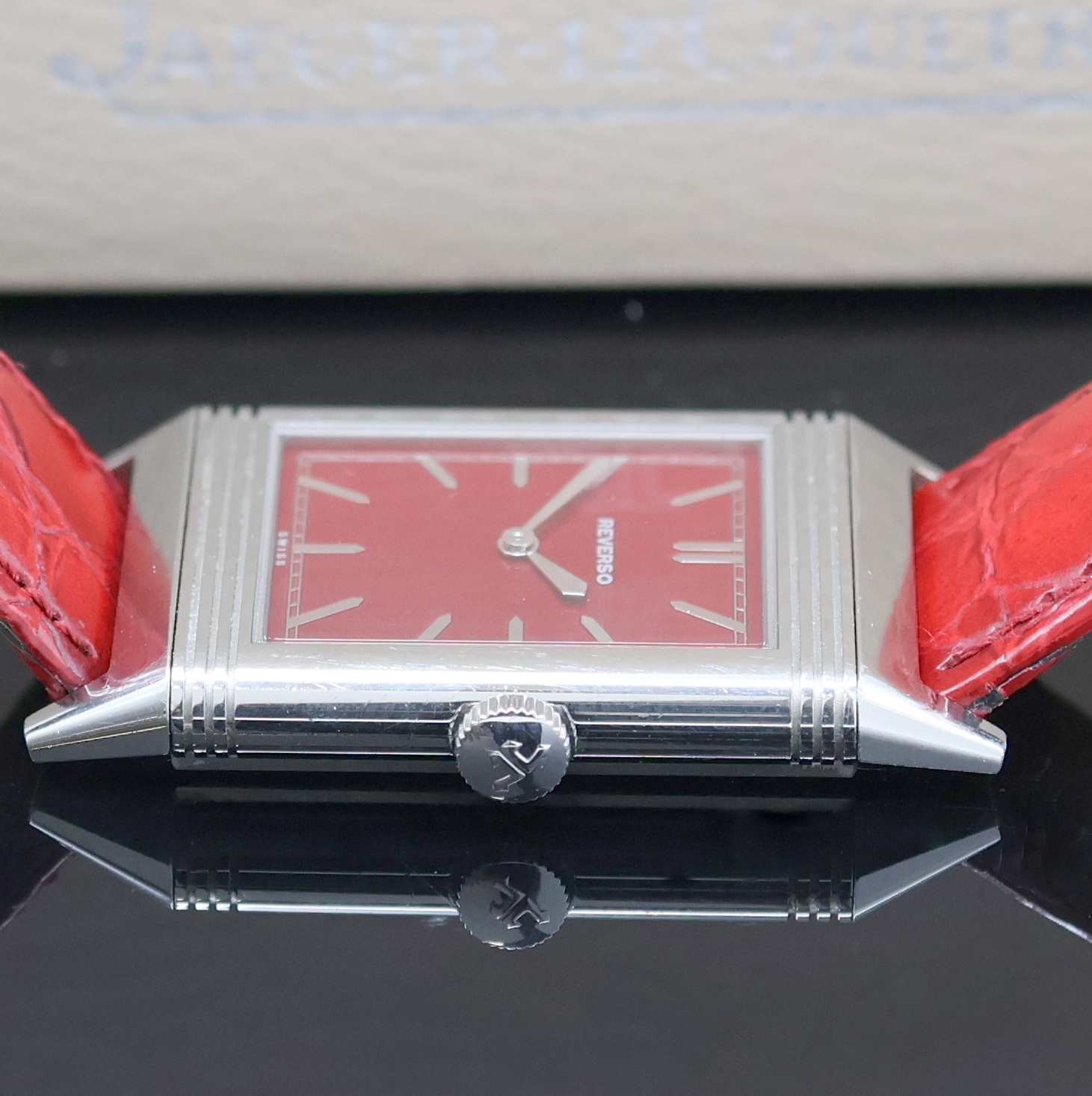 Detail c: Jaeger-LeCoultre seltene Armbanduhr Grand Reverso Ultra Thin "Tribute to 1931" Edition Spéciale Rouge Referenz Q278856J / 277.8.62, ...