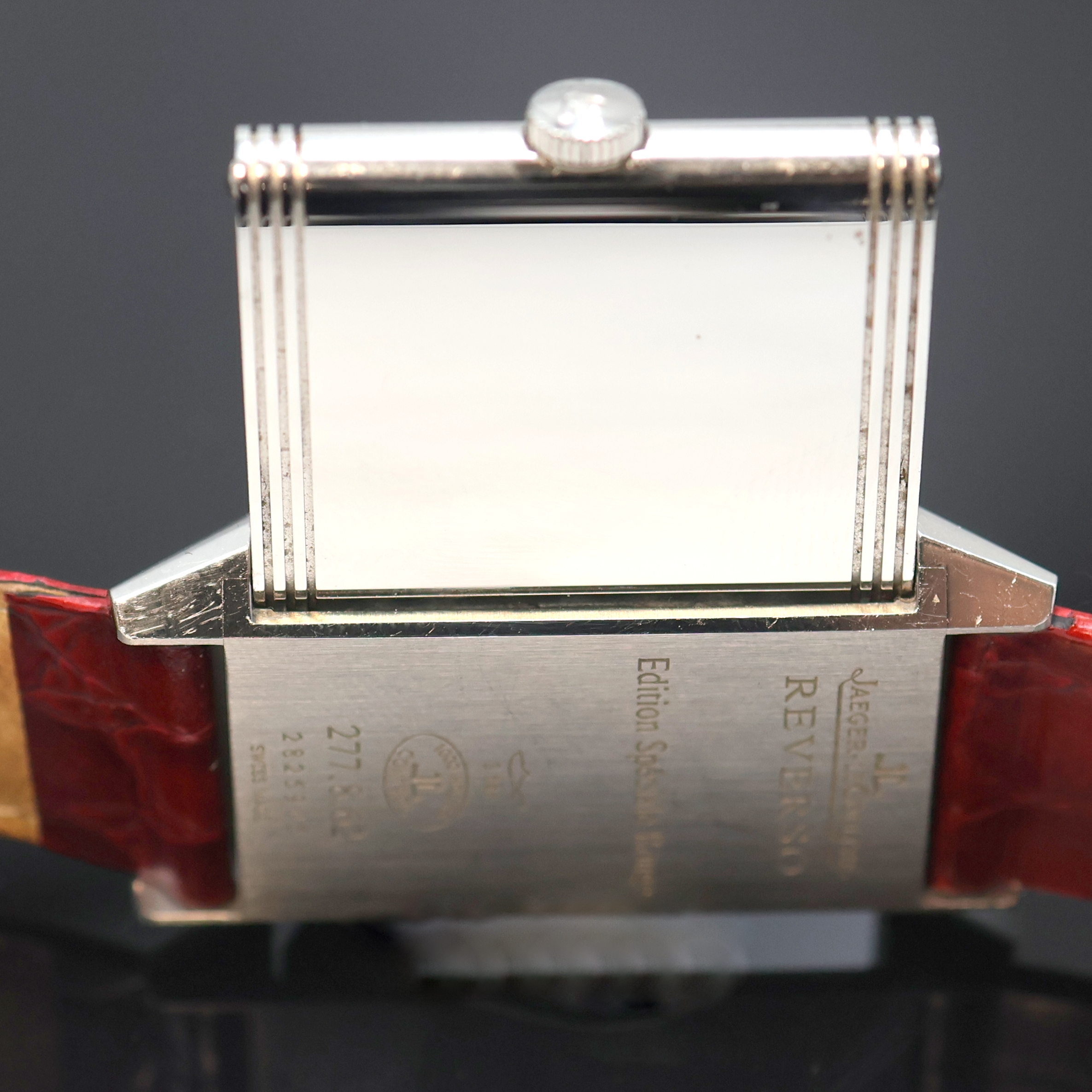 Detail g: Jaeger-LeCoultre seltene Armbanduhr Grand Reverso Ultra Thin "Tribute to 1931" Edition Spéciale Rouge Referenz Q278856J / 277.8.62, ...