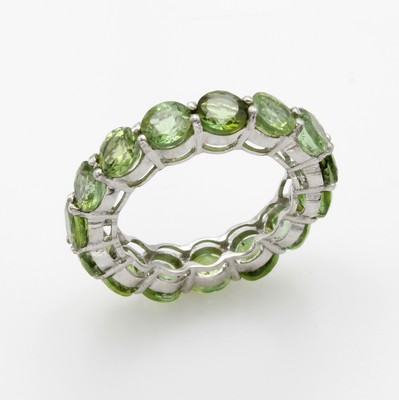 Image Memoryring mit Turmalinen, 925er Silber, fac., runde Turmaline zus. ca. 6.10 ct, RW ...