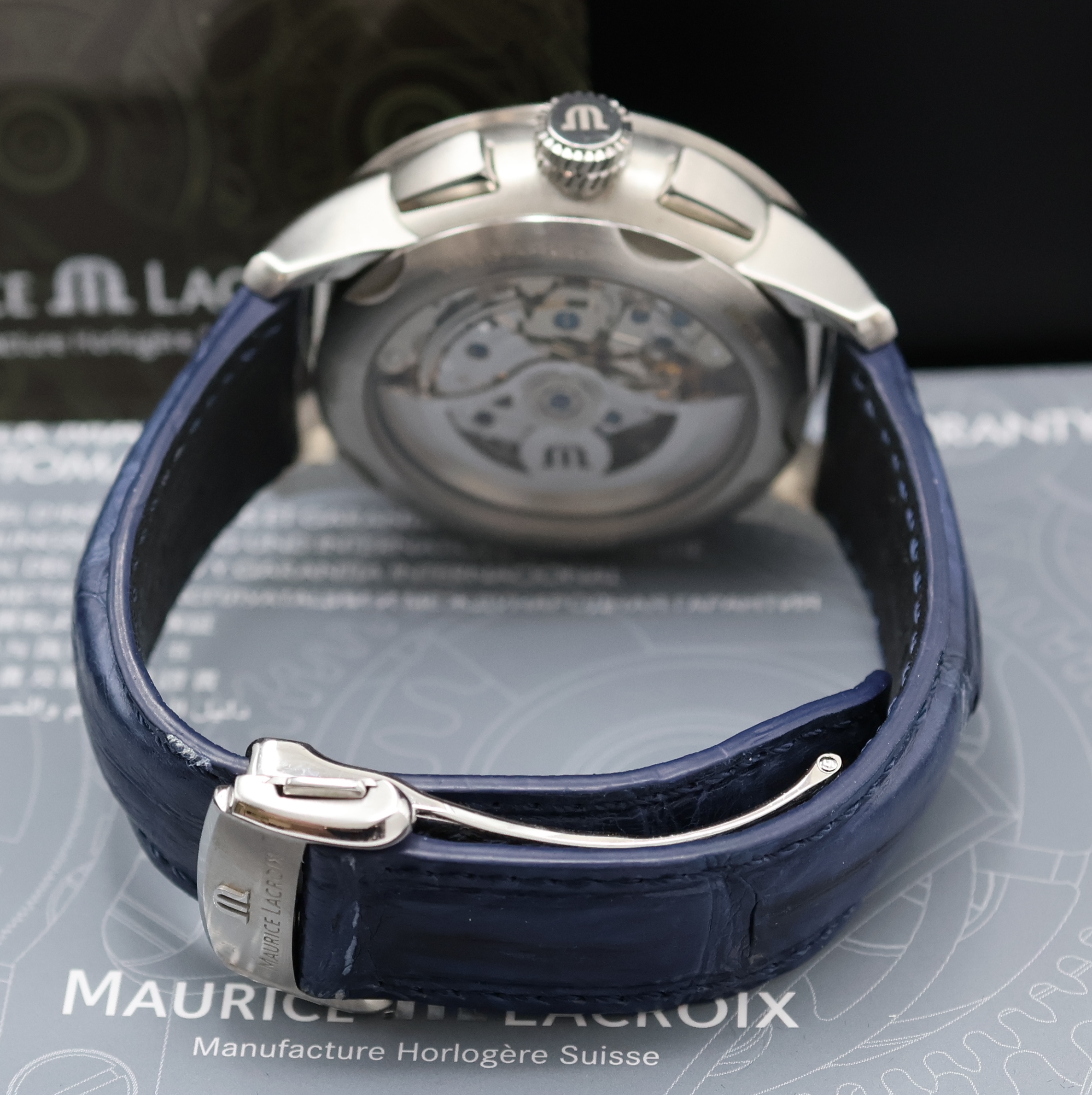 Detail b: MAURICE LACROIX auf 120 Stück limitierter Armbandchronograph aus der Masterpiece Serie Referenz MP6018, Automatik, Schweiz um 2020, Chronometer in ...