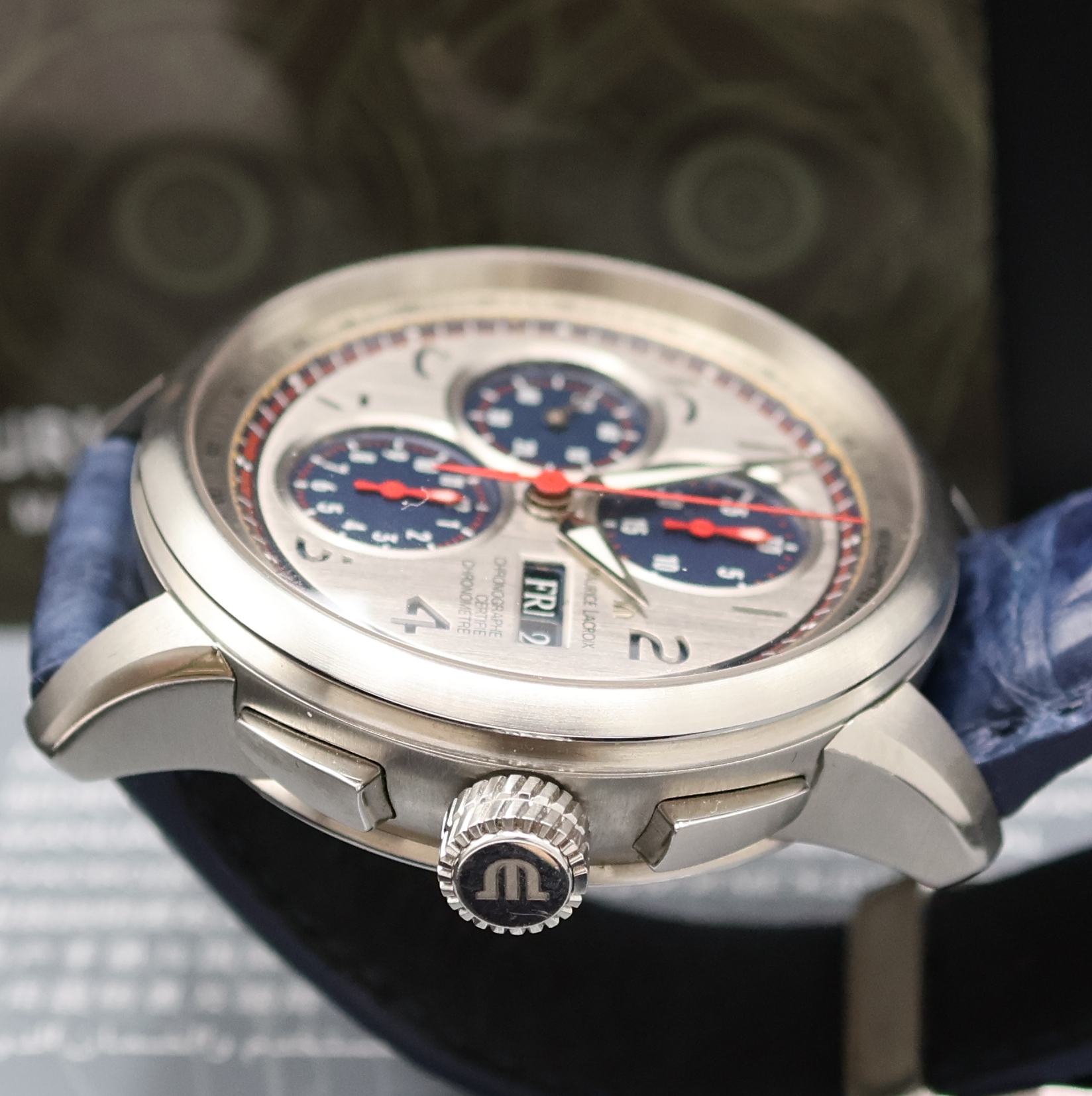Detail c: MAURICE LACROIX auf 120 Stück limitierter Armbandchronograph aus der Masterpiece Serie Referenz MP6018, Automatik, Schweiz um 2020, Chronometer in ...