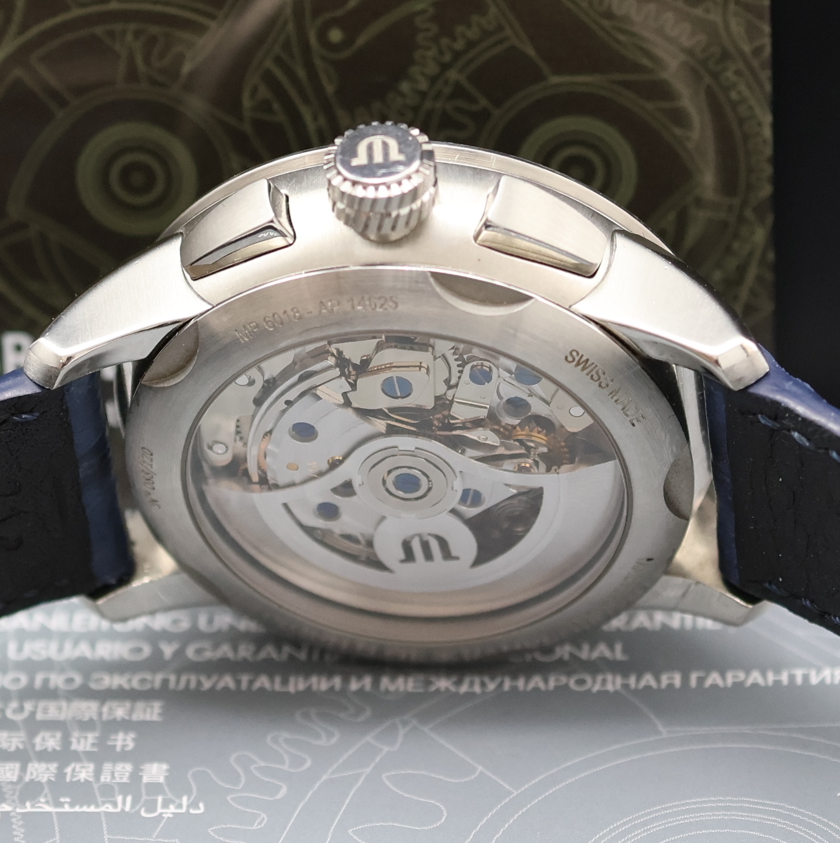 Detail d: MAURICE LACROIX auf 120 Stück limitierter Armbandchronograph aus der Masterpiece Serie Referenz MP6018, Automatik, Schweiz um 2020, Chronometer in ...