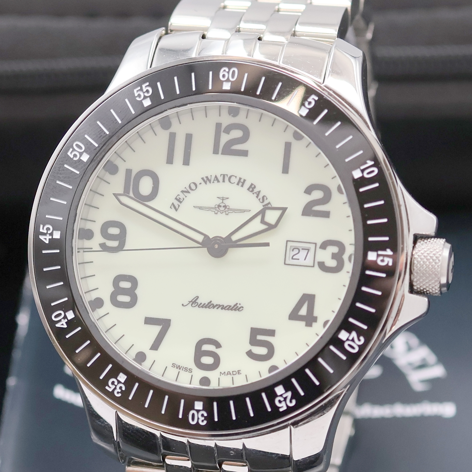 Detail a: ZENO WATCH BASEL Herrenarmbanduhr Modell Hercules Referenz 2654, Automatik, Schweiz um 2020, beids. verg. Edelstahlgeh. inkl. orig. Gliederband m. ...